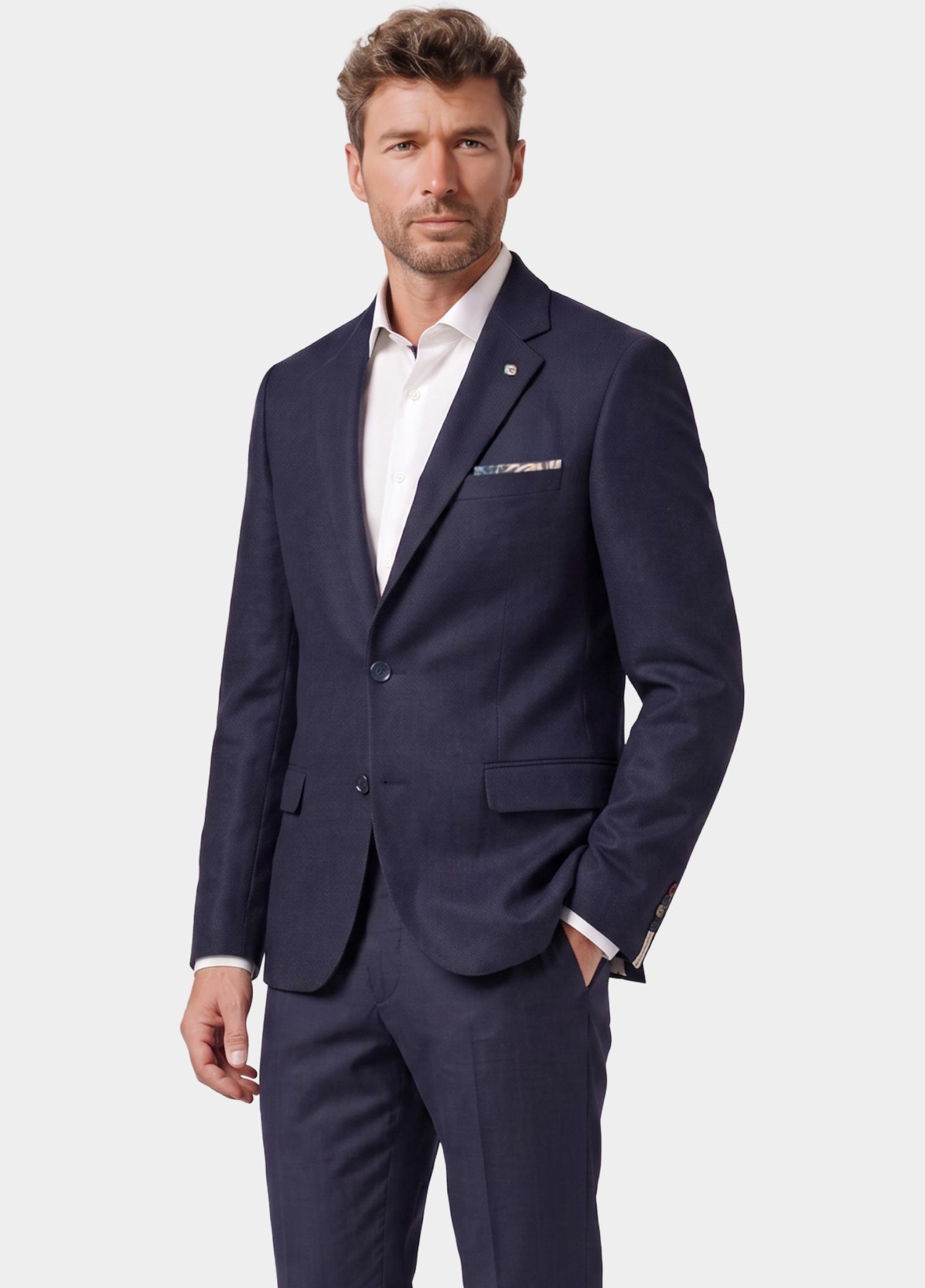 Giordano Colbert Blauw Roberto fully lined Luxury Wo 622610/69