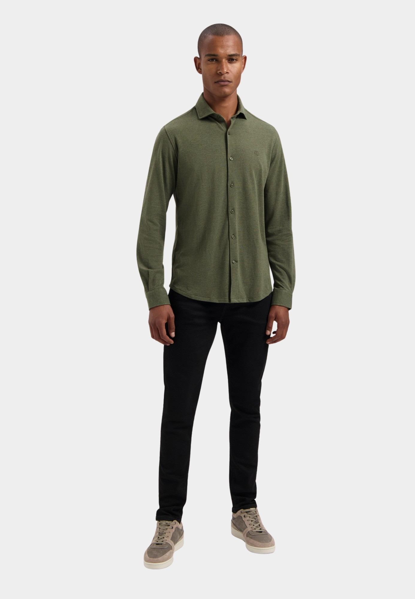 Dstrezzed Casual hemd lange mouw Groen Kirk Shirt 303714-AW24/557
