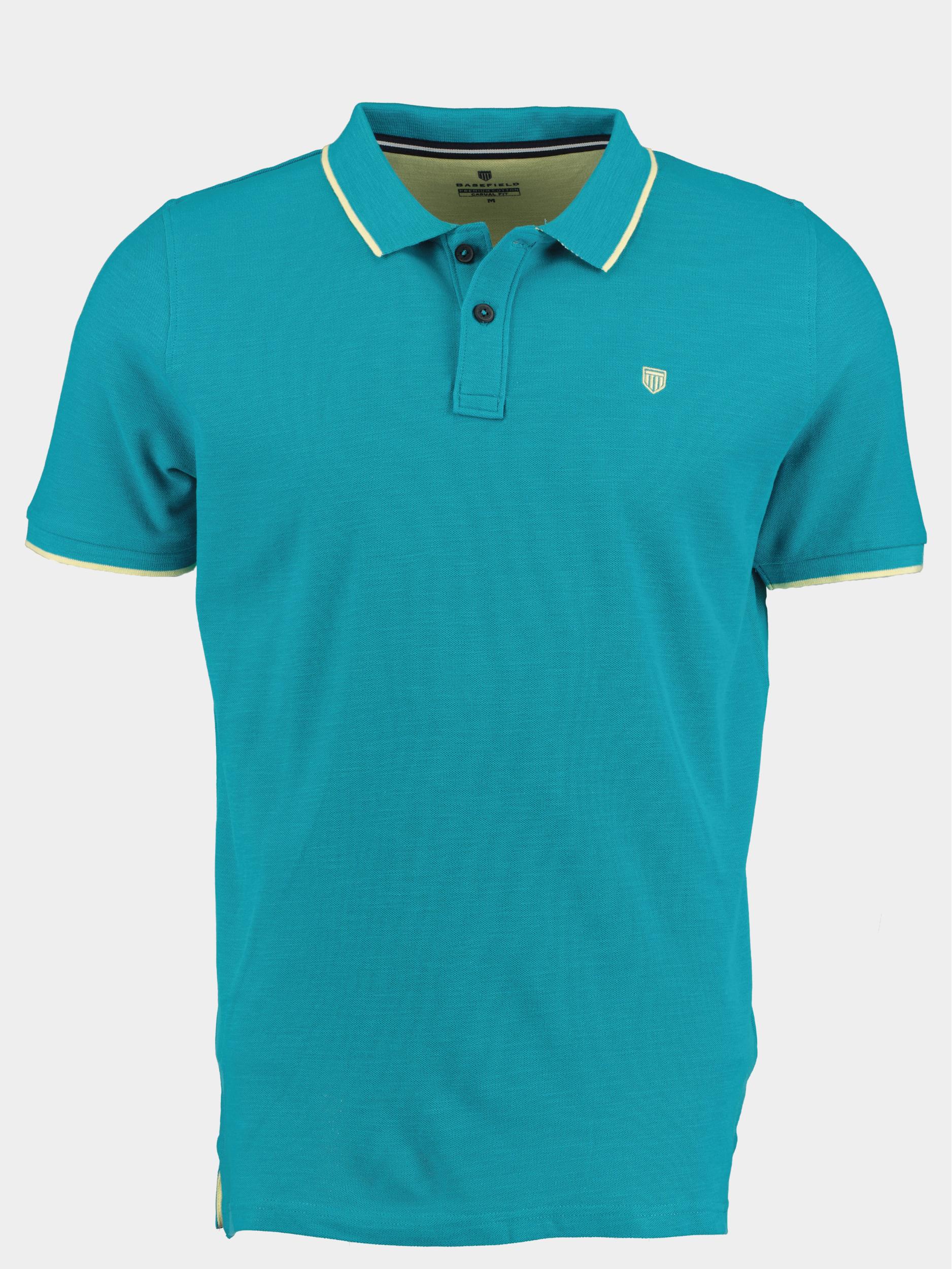 Basefield Polo korte mouw Groen Polo Shirt 1/2 Arm 219017751/506