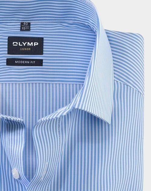 Olymp Business hemd lange mouw Blauw 0746/64 Hemden 074664/11