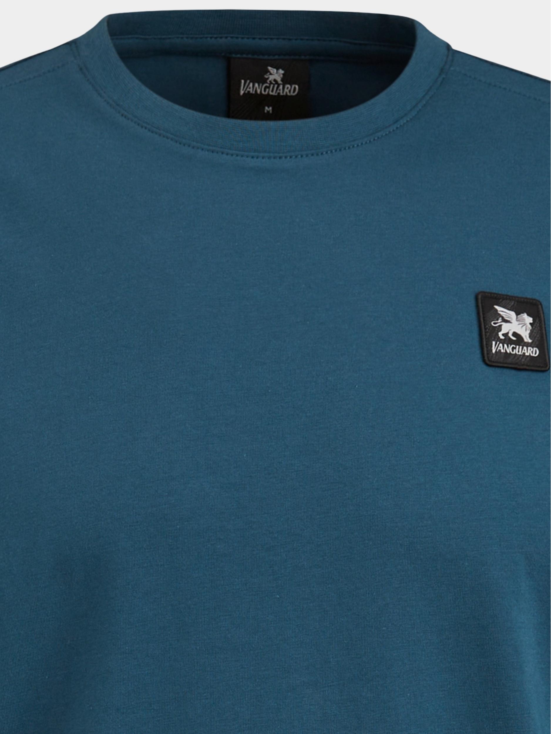 Vanguard T-shirt korte mouw Blauw Crewneck cotton elastan jerse VTSS2305578/5308