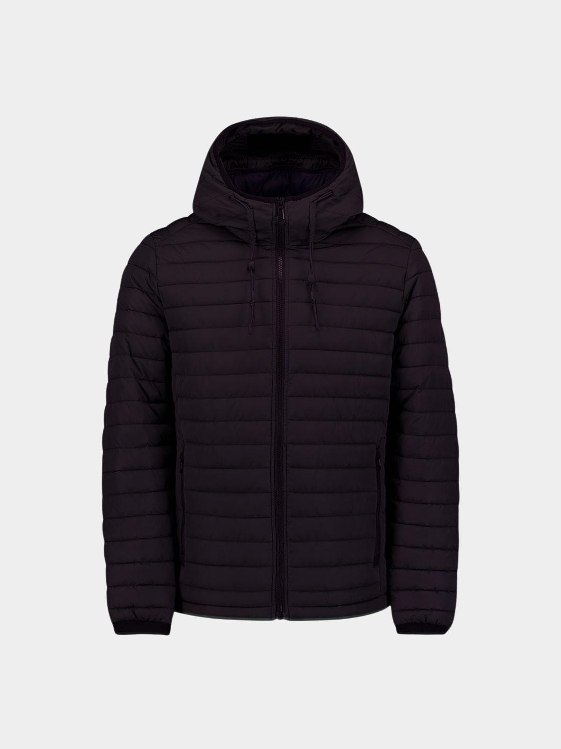 No Excess Tussenjas Zwart Jacket Hooded Short Fit Padde 29630805SN/020