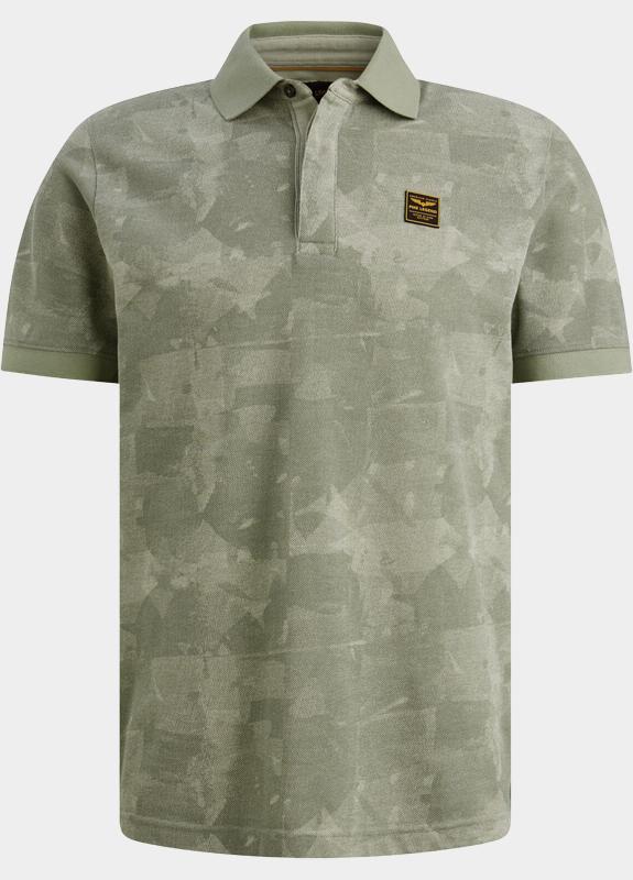 PME Legend Polo korte mouw Groen Short sleeve polo printed two PPSS2604851/6123