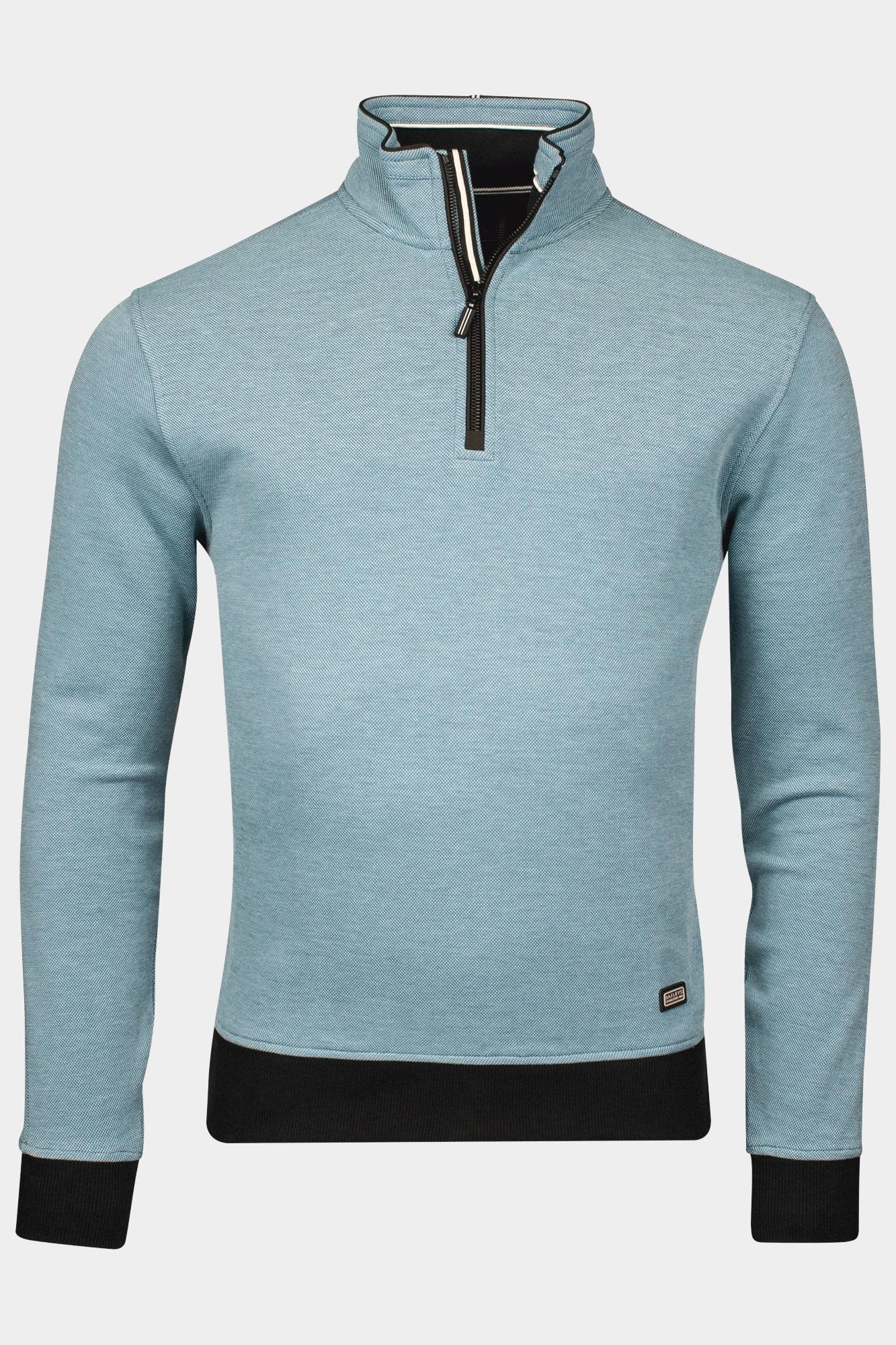 Baileys Half Zip Blauw Sweatshirt 1/2 zip -Sleeve po 513198/98