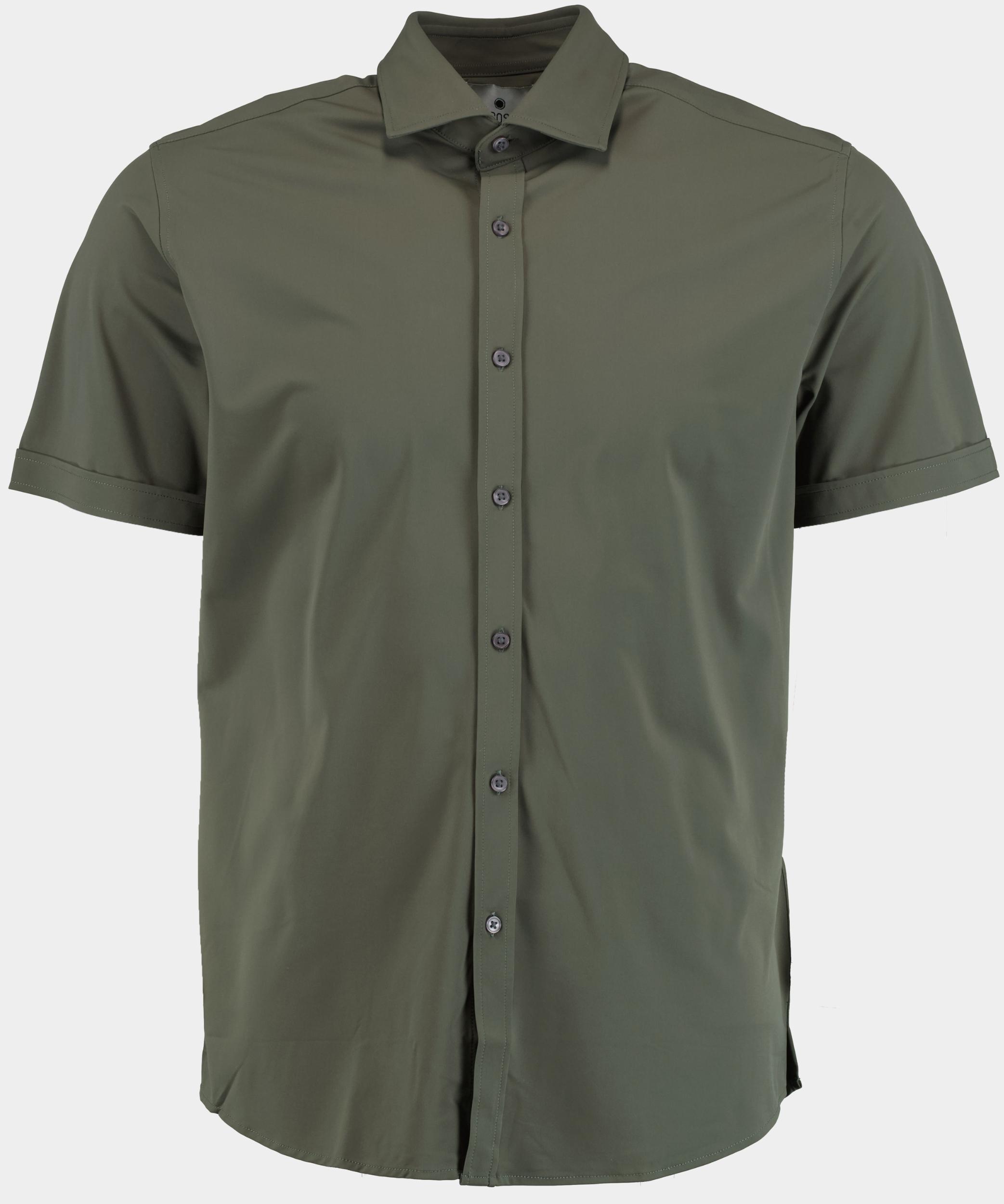 Bos Casual hemd lange mouw Groen Tecnical shirt LM 42570025A/327 Forest
