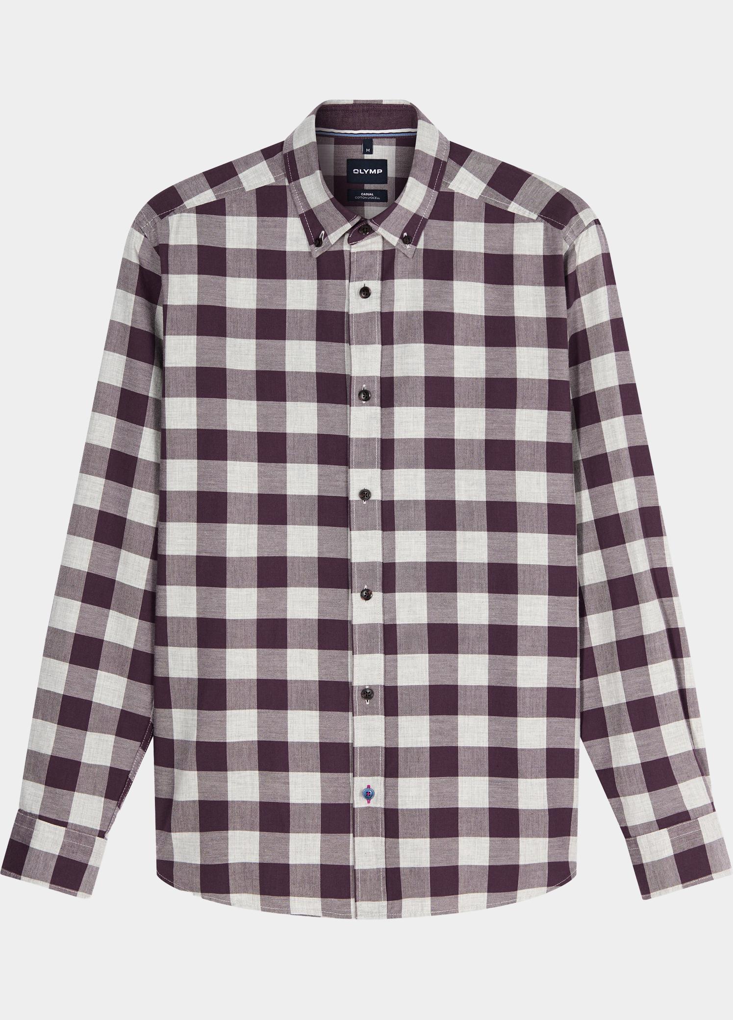 Olymp Overhemd heren Rood CASUAL D.2411/D.8410 410224/37