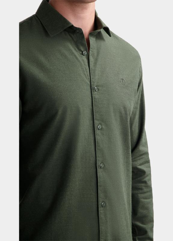 Dstrezzed Casual hemd lange mouw Groen DS_Olav Shirt 303762-AW25/562
