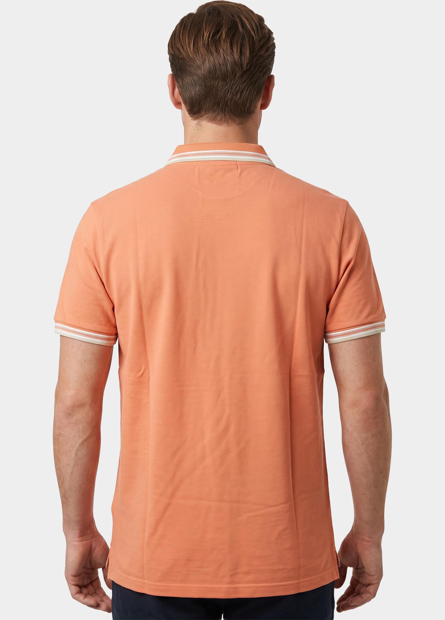 Scotland Blue Polo heren Oranje Brick Polo Plain Contrast Col SPE25108BR06SB/530 sunset