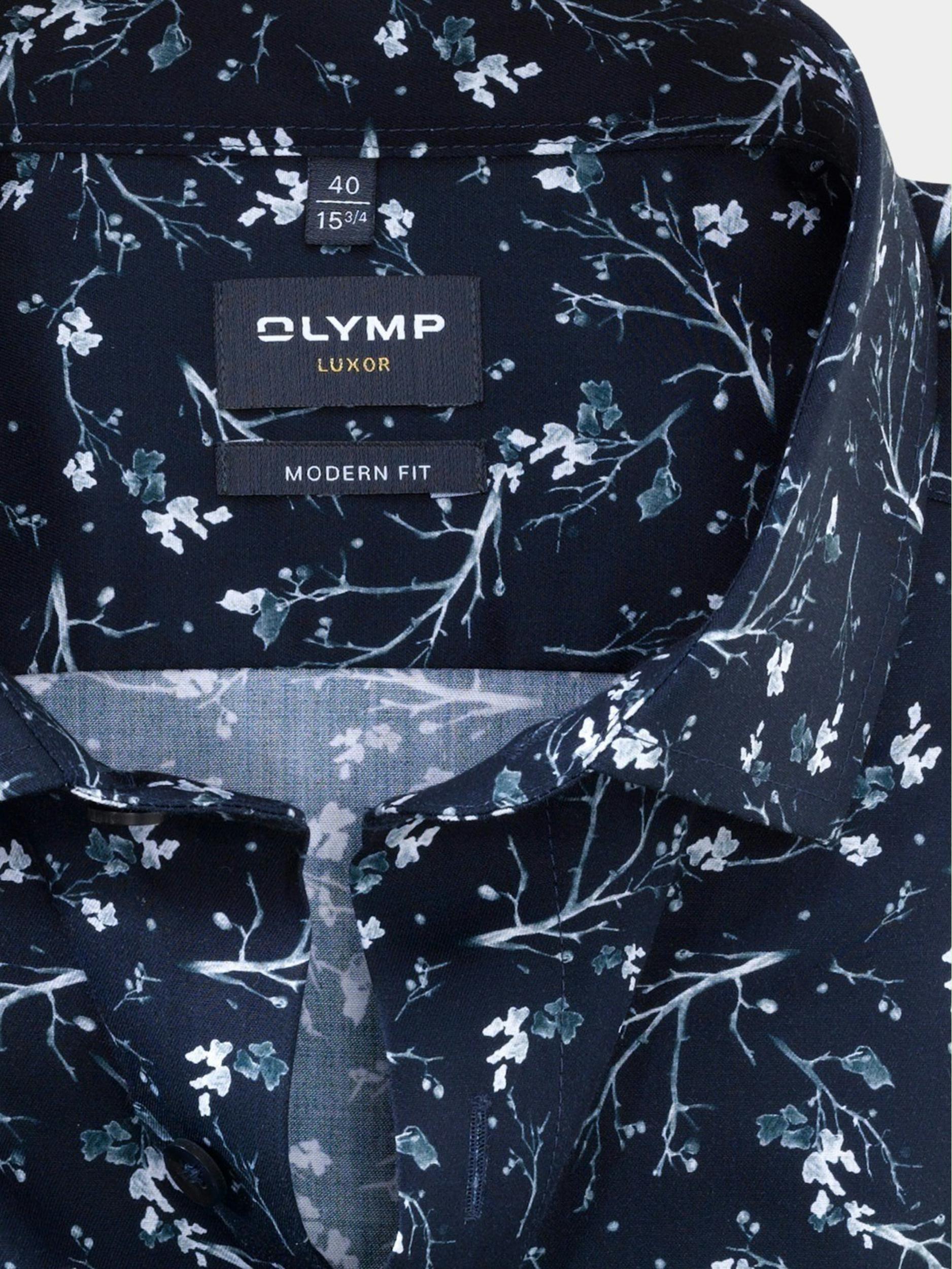 Olymp Business hemd lange mouw Blauw 1314/24 Hemden 131424/18