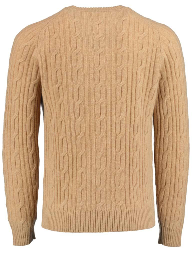 Gant Pullover Beige D2. Lambswool Cable C-Neck 8050123/296