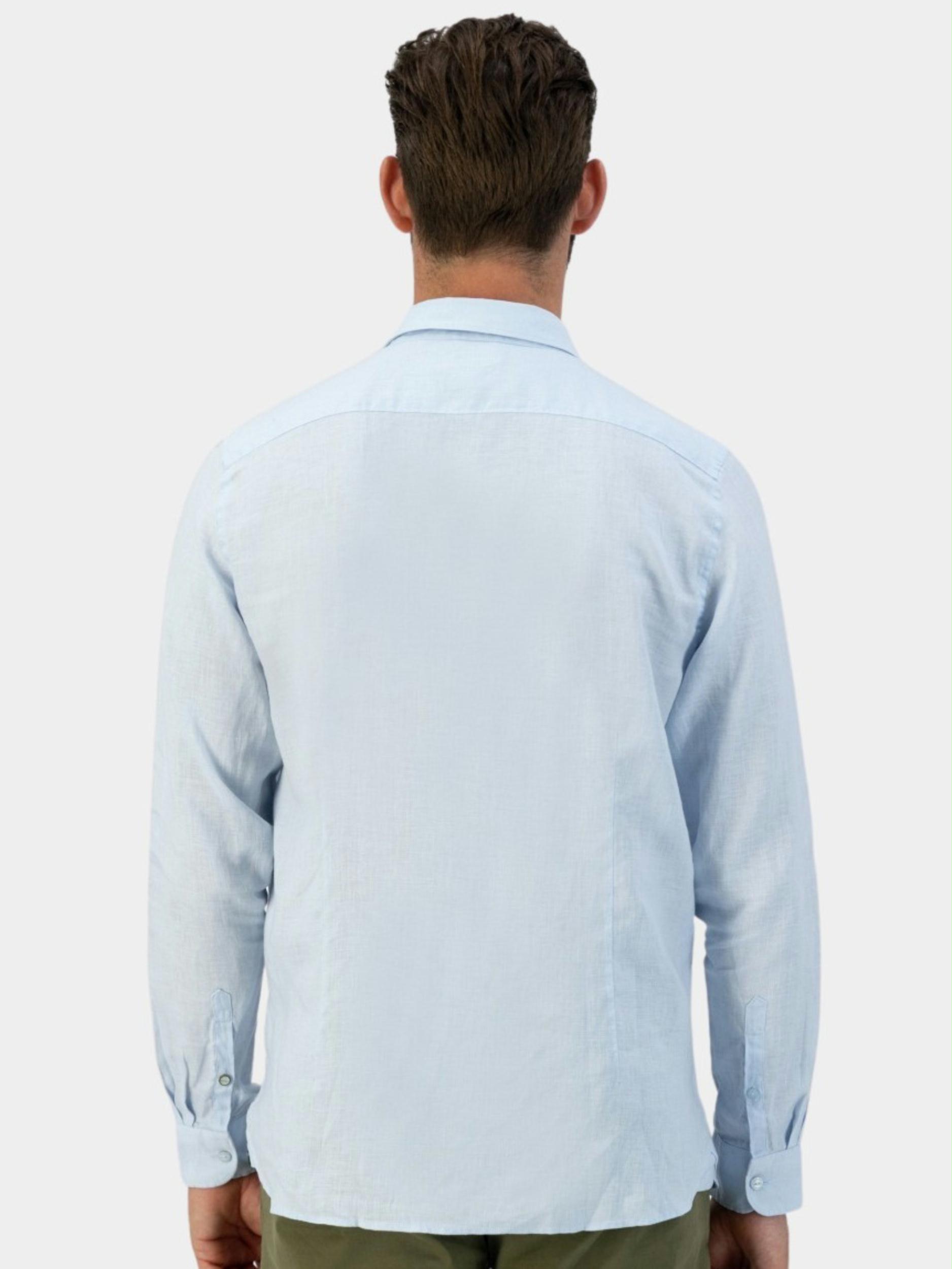 Dstrezzed Casual hemd lange mouw Blauw Jagger Shirt Linen 303710/646