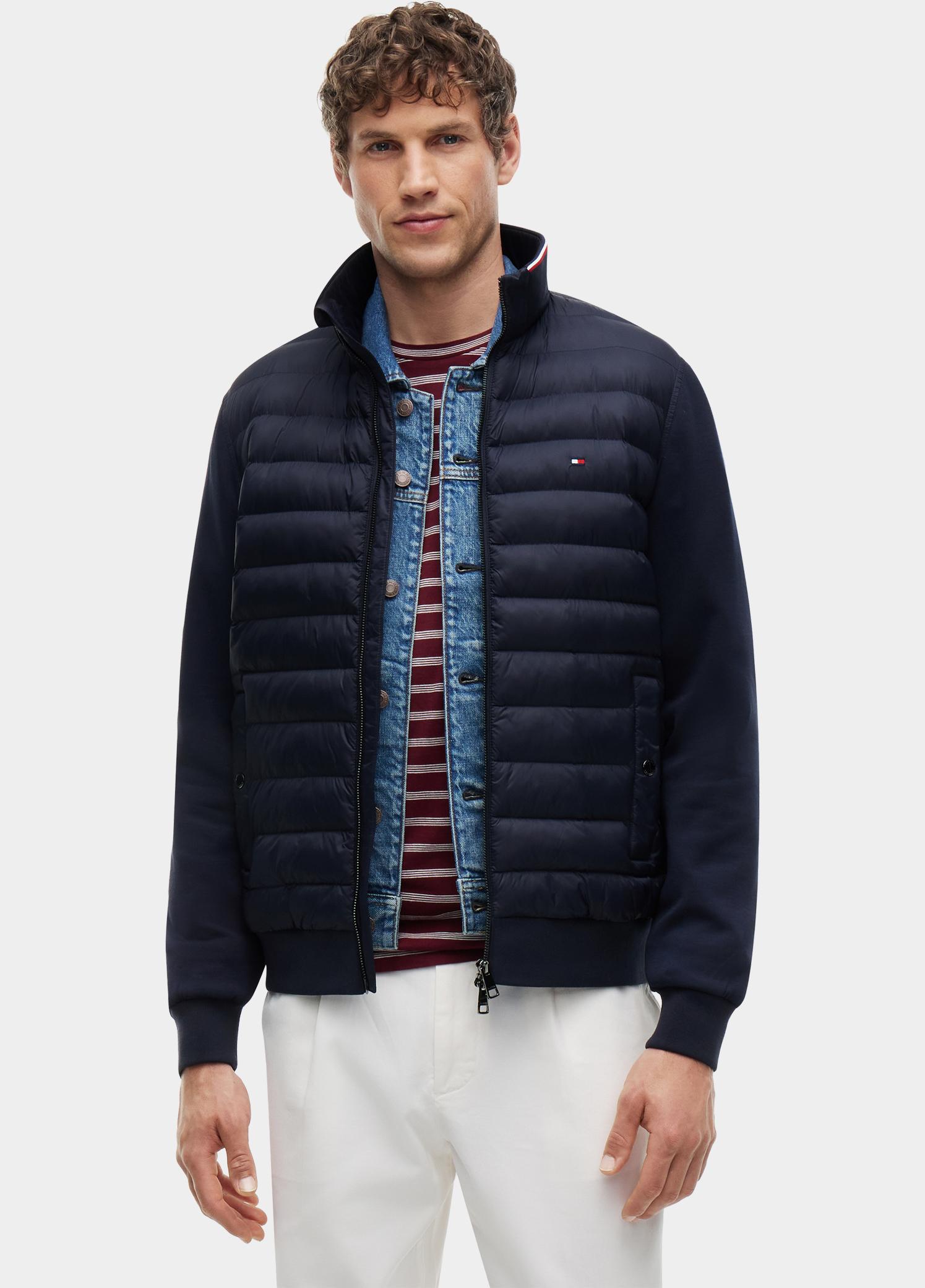 Tommy Hilfiger Tussenjas heren Blauw MIX MEDIA ESS RWB STAND COLLA MW0MW41329/DW5