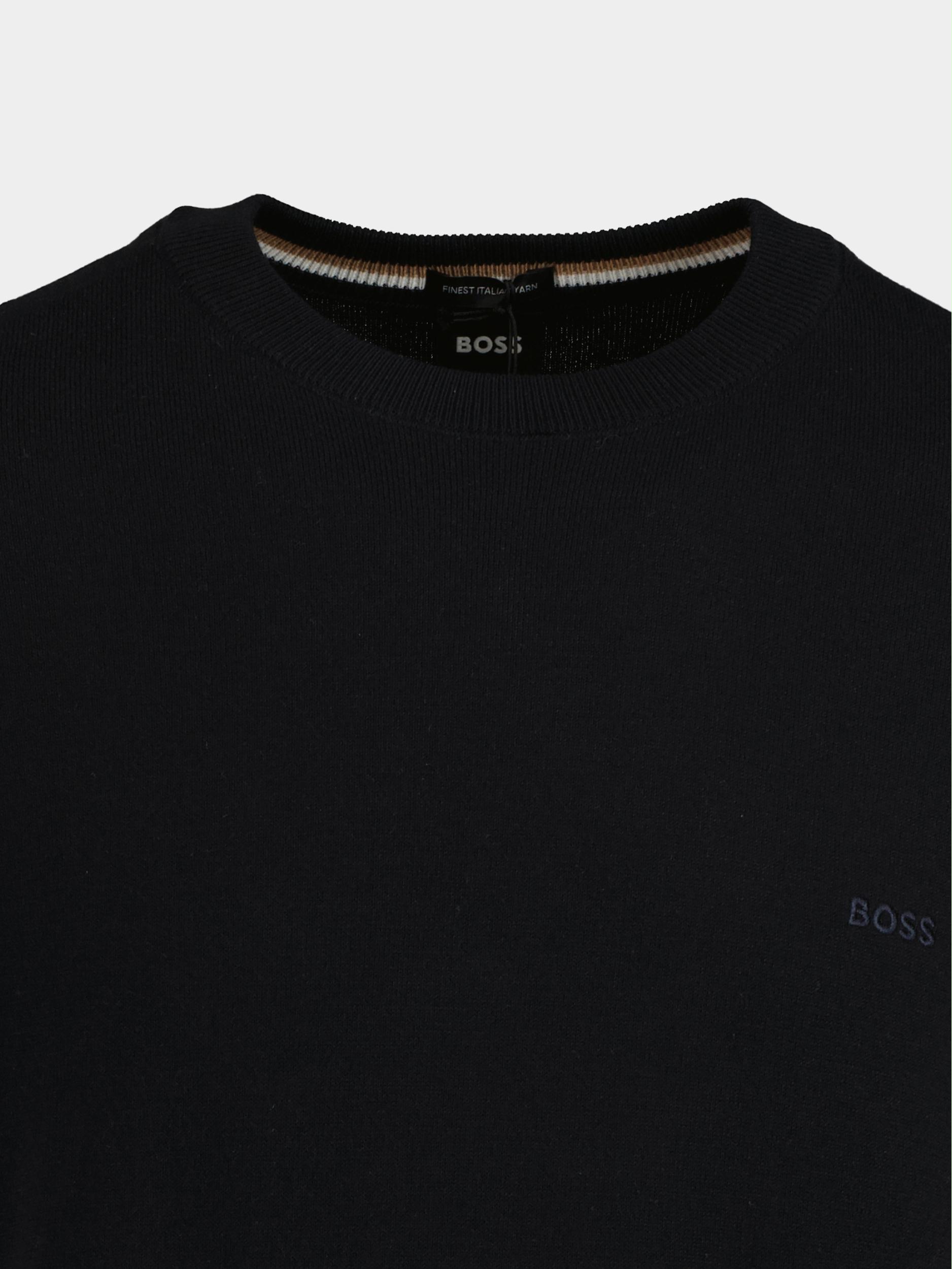 BOSS Black Pullover Blauw Pacas-L 10240745 01 50466684/404