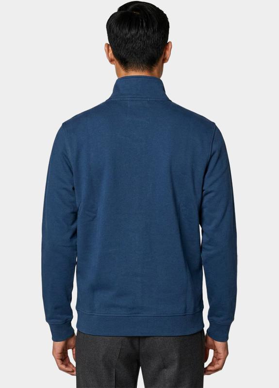 BOSS Orange half zip sweater heren Blauw Zetrust 10234591 01 50468926/464