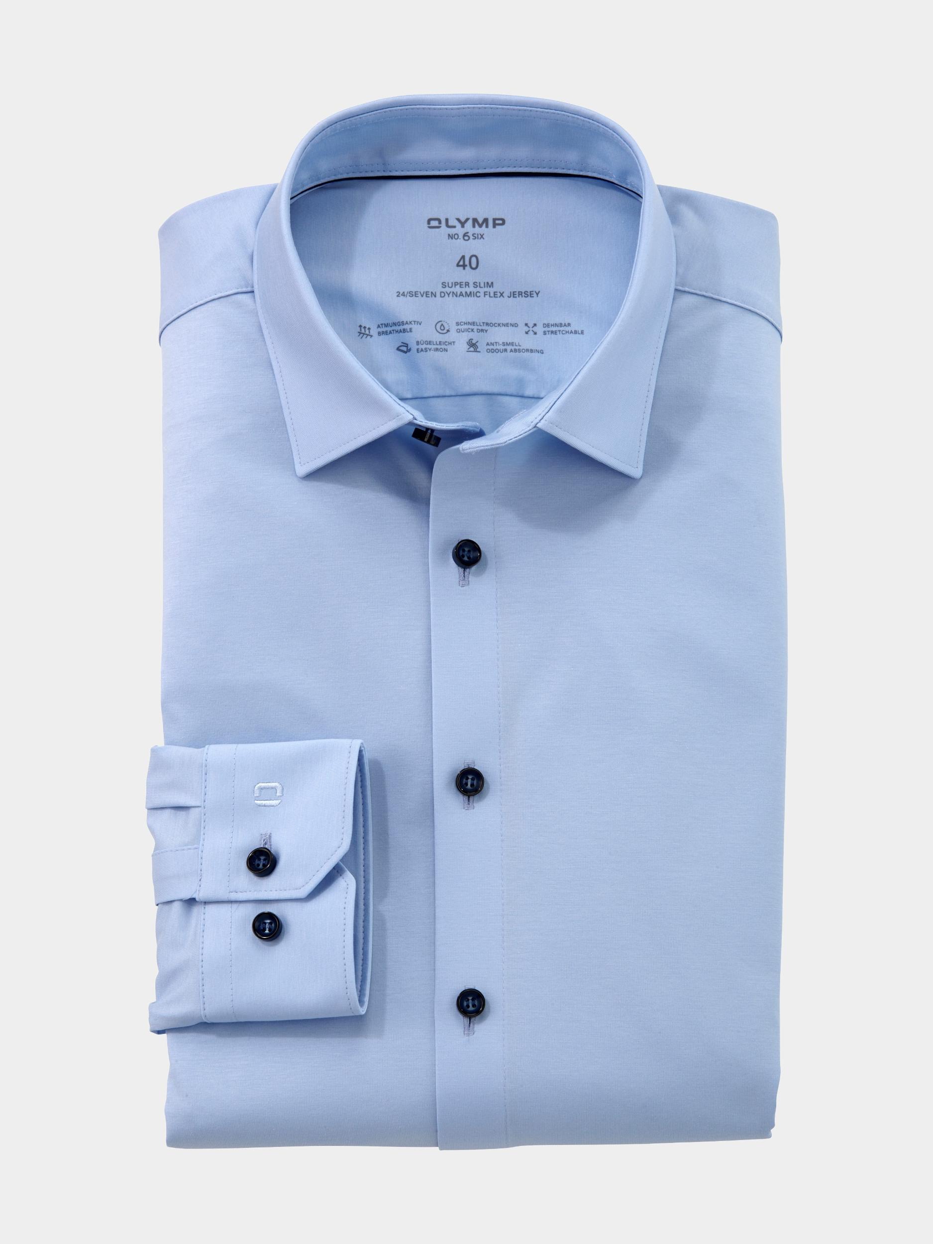 Olymp Business hemd lange mouw Blauw 2503/74 Hemden 250374/10