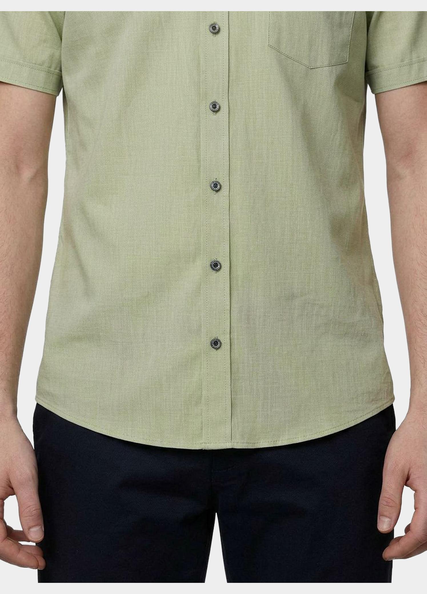 Casamoda Casual hemd korte mouw Groen B.D. Casual Fit 1/2Arm_ 126131341/301