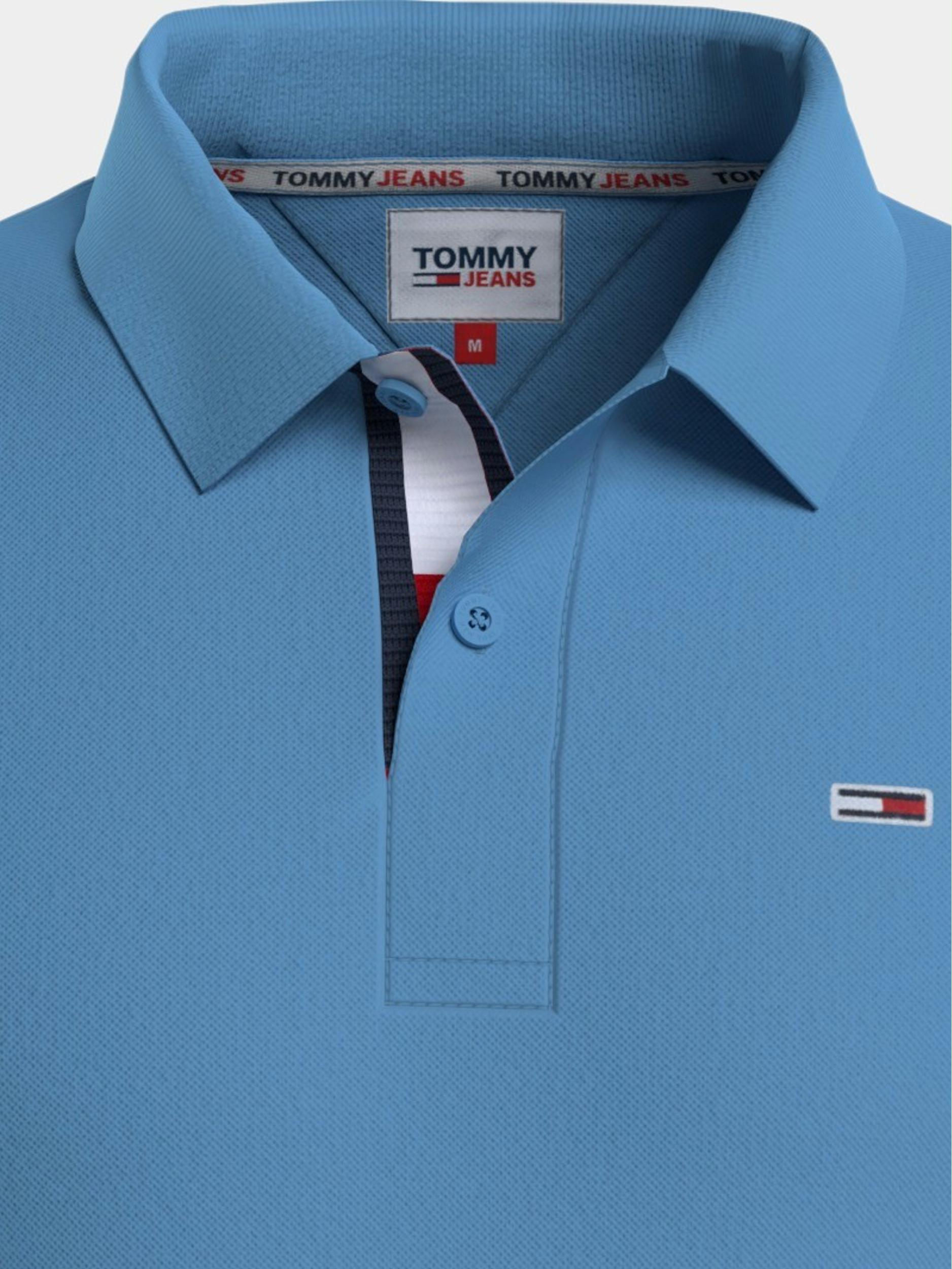 Tommy Jeans Polo korte mouw Blauw TJM Slim Placket Polo DM0DM15940/CY7