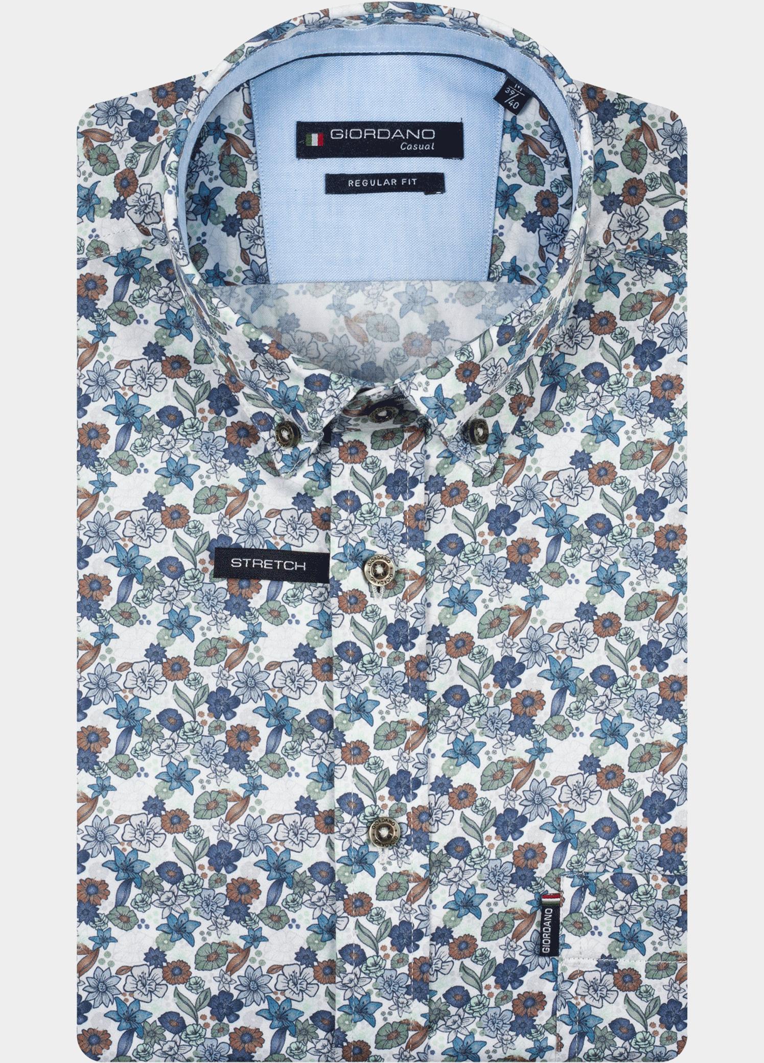 Giordano Overhemd heren Groen Ivy Long Sleeve Button Down S 617033/70