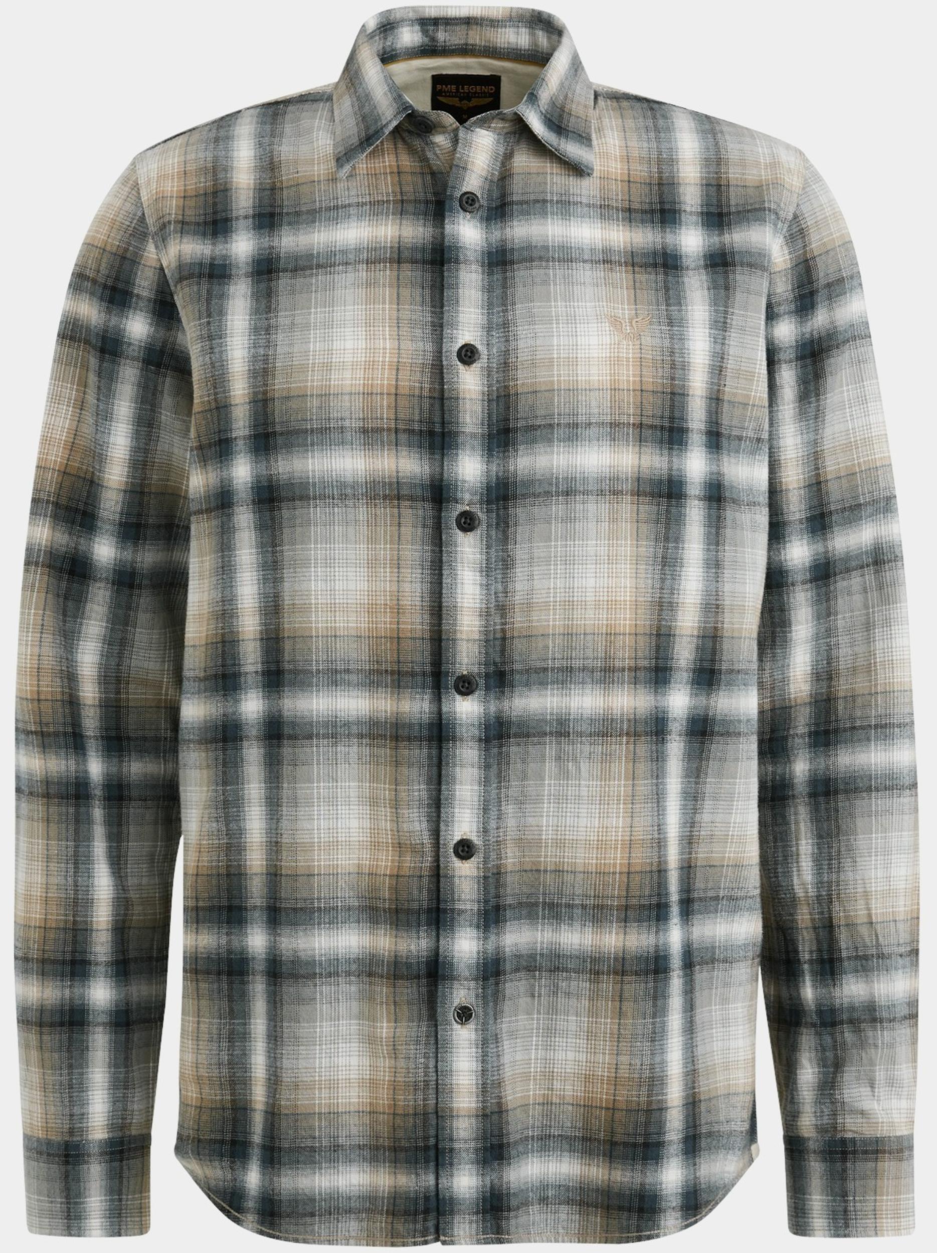 PME Legend Casual hemd lange mouw Blauw LONG SLEEVE SHIRT Twill Check PSI2508202/5125
