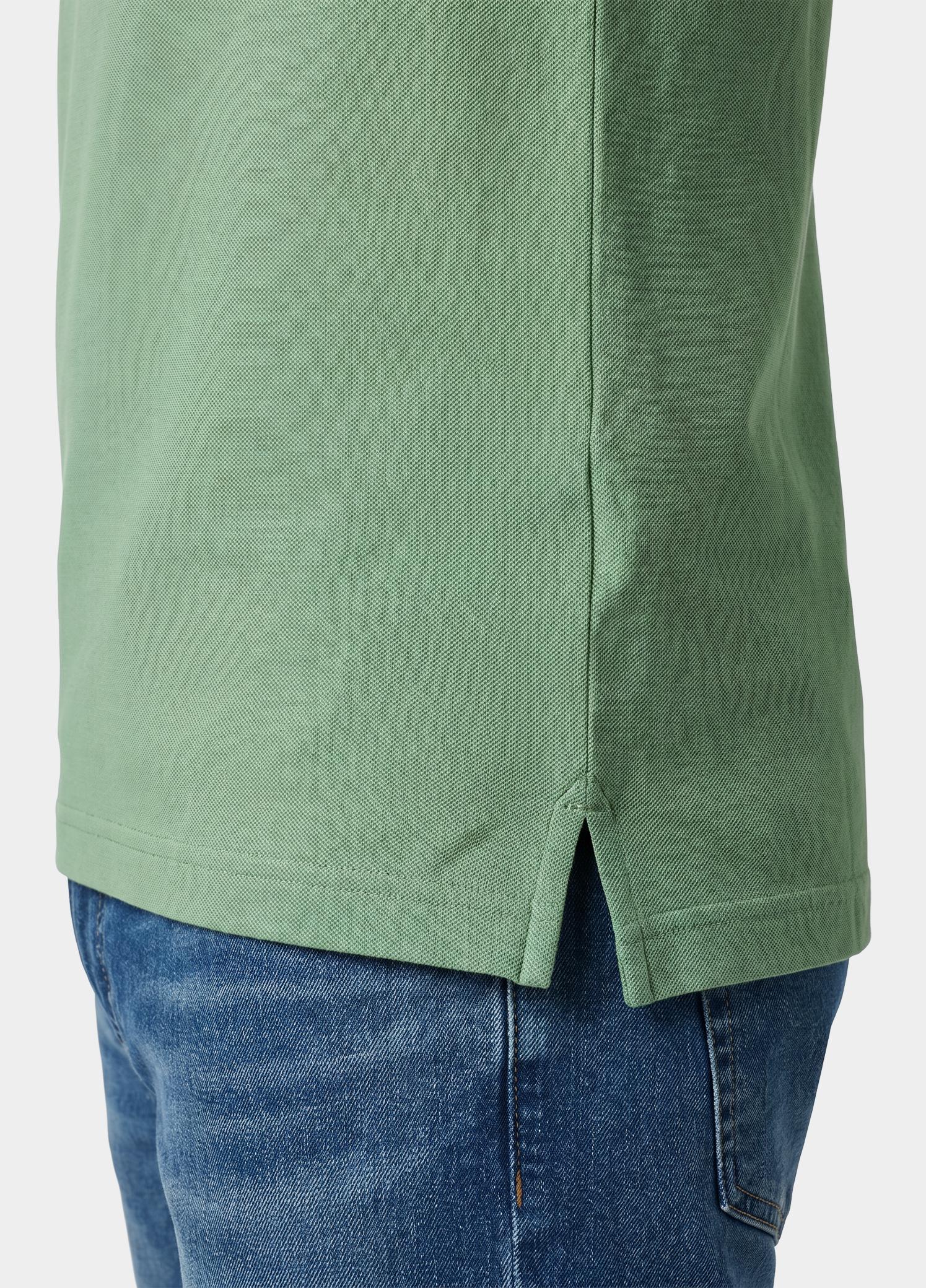Scotland Blue Polo heren Groen Brick Polo Plain Contrast Col SPE25108BR06SB/343 surf side