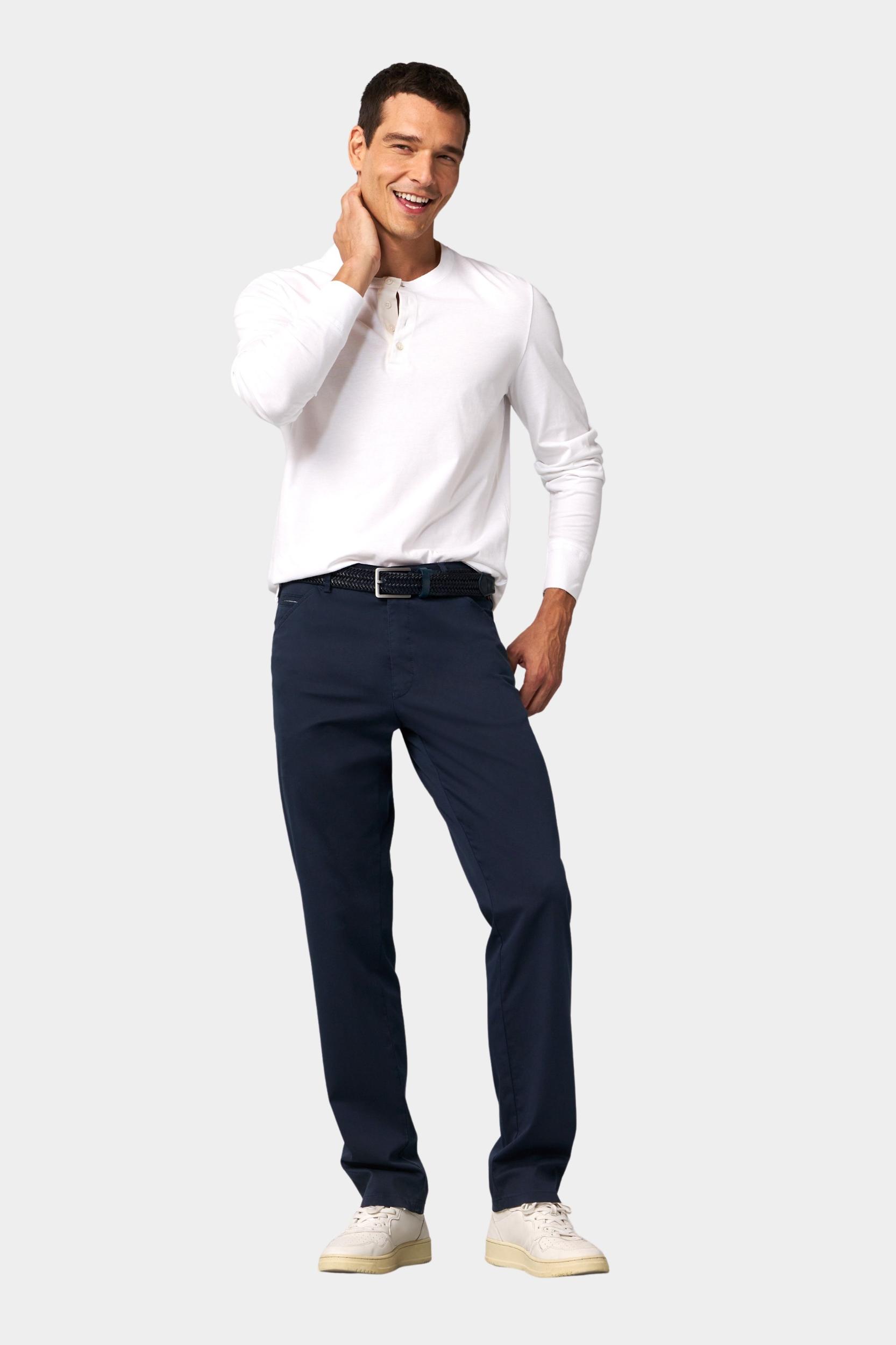 Meyer Katoenen Broek Blauw CHICAGO Art.1-5060 3321506000/18