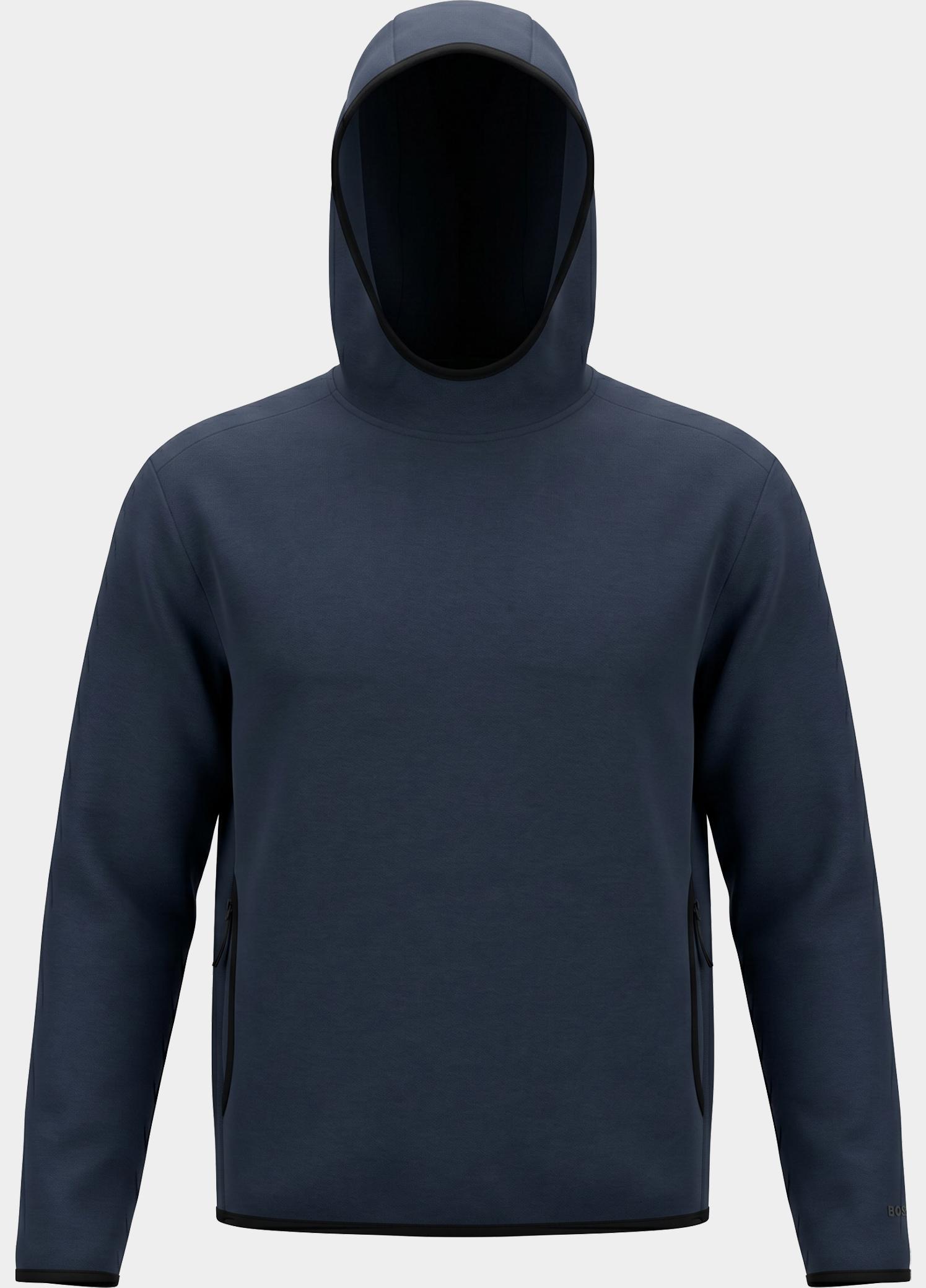 BOSS Green Sweater heren Blauw SW_Snug Hood 10276675 01 50554395/402