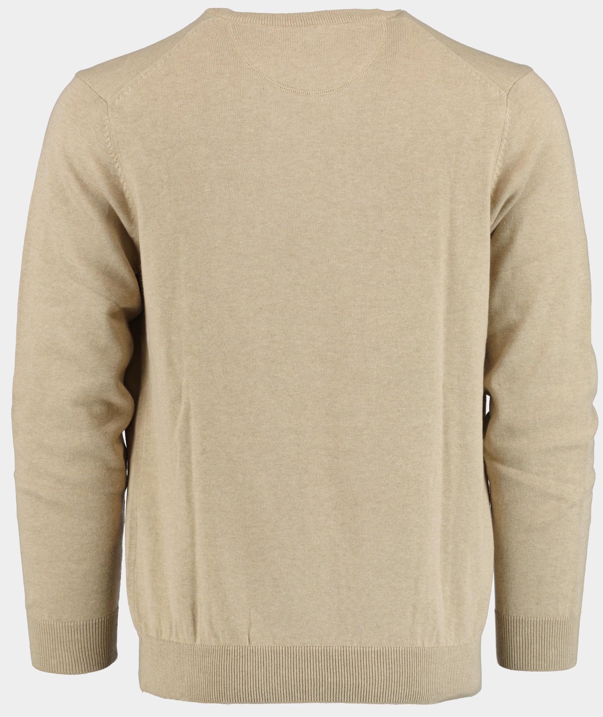 Bos Pullover Beige Cotton Regular Fit zand 518100CCT-13/825
