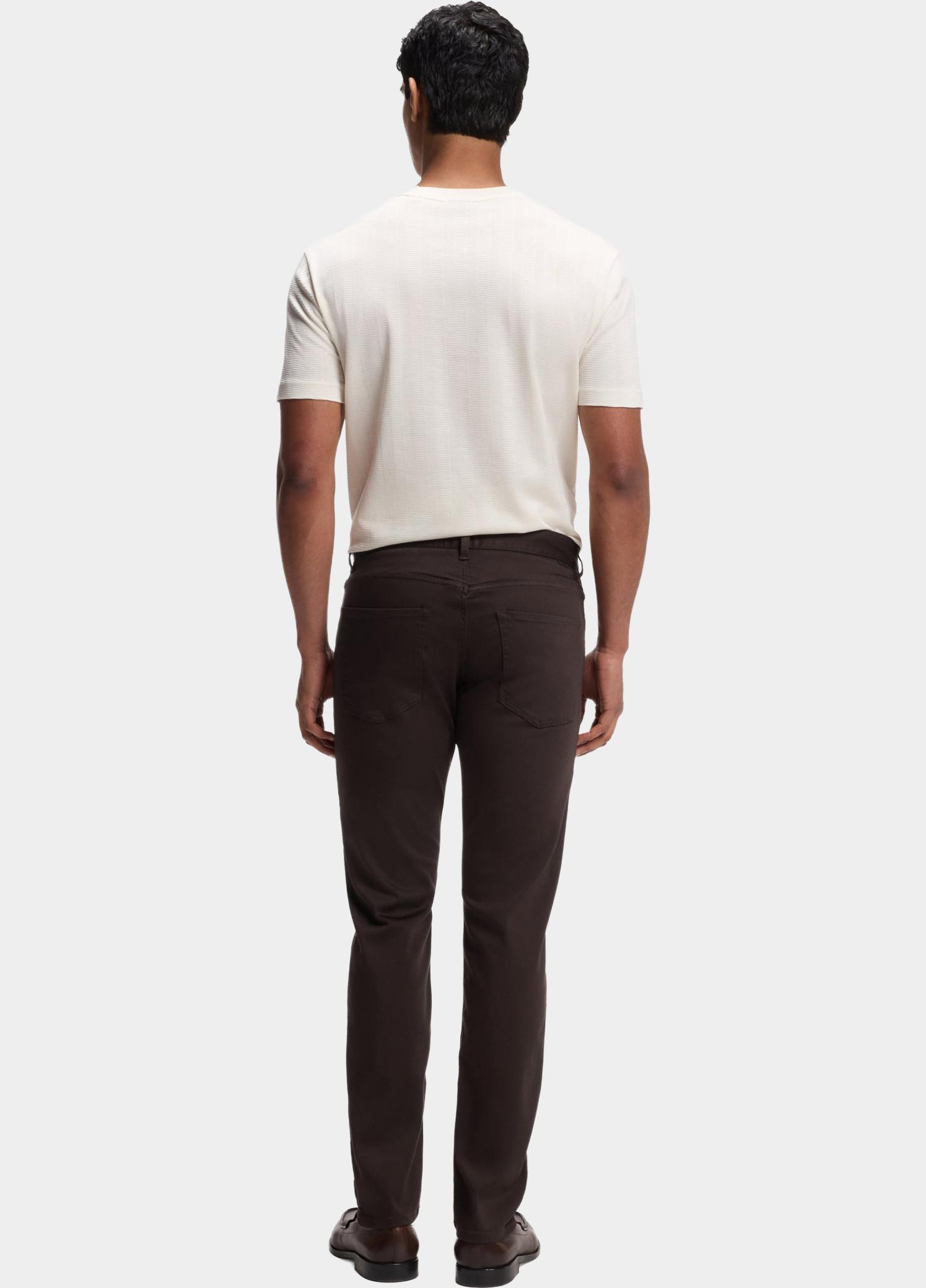 BOSS Black Katoenen 5-Pocket Bruin P-Delaware5 10276771 01 50553954/909