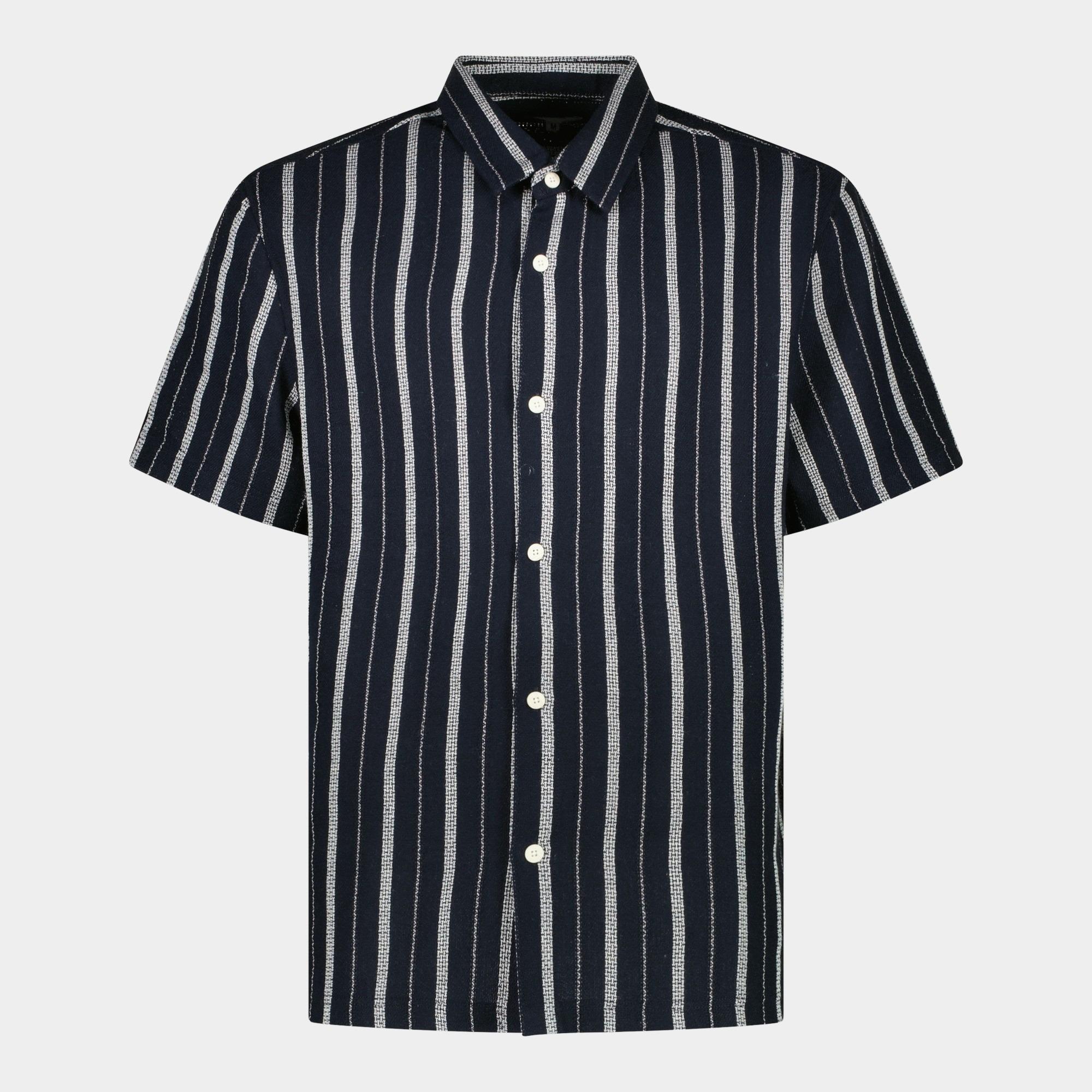 Cars Jeans Casual hemd korte mouw Blauw WATTS 45885/12
