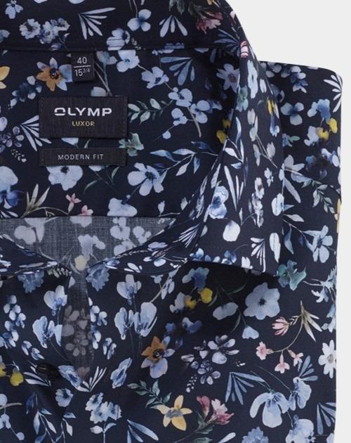 Olymp Business hemd lange mouw Blauw Luxor 125674/18