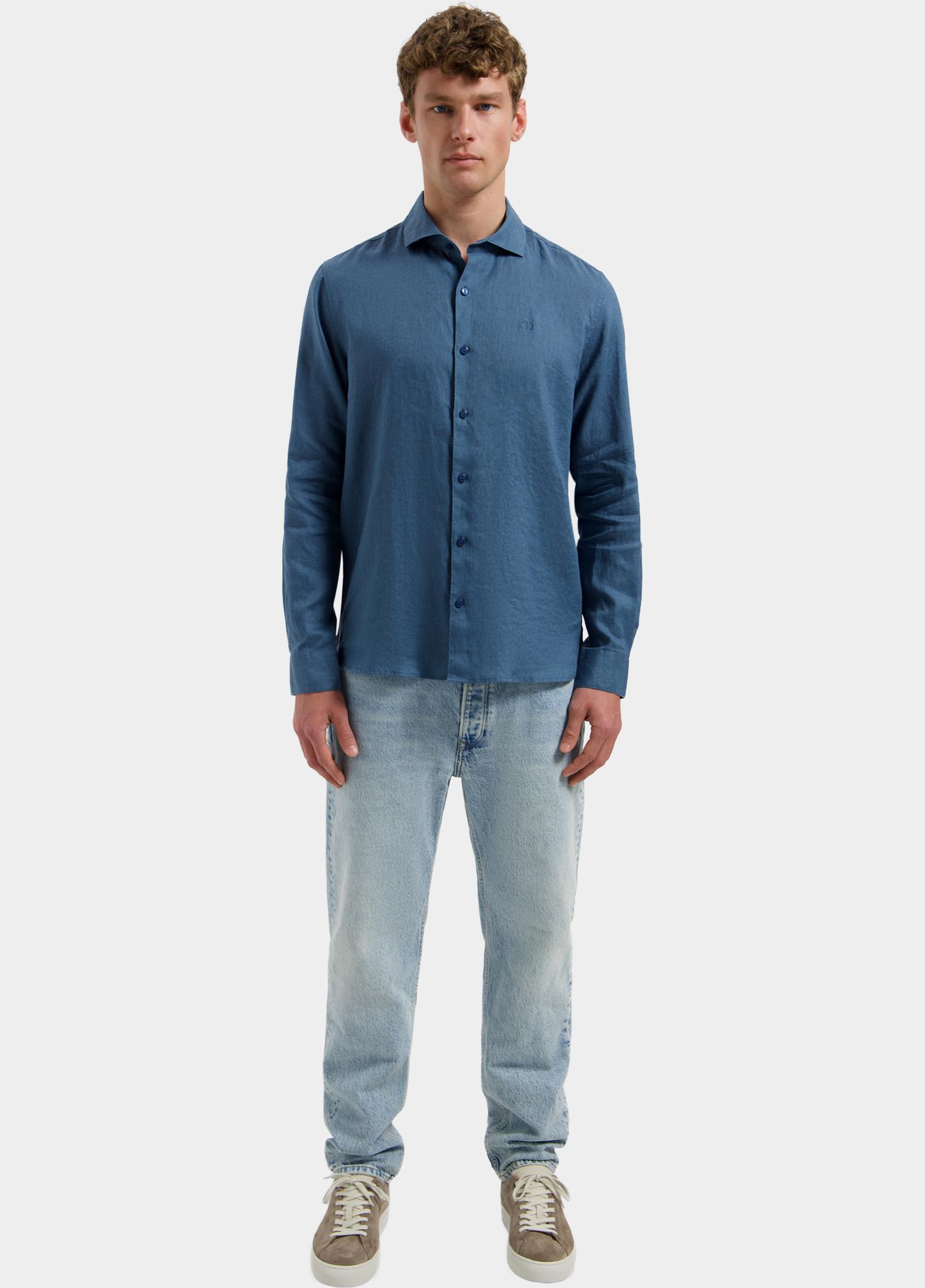 Dstrezzed overhemd korte mouw heren Blauw Jagger Shirt 303710/621
