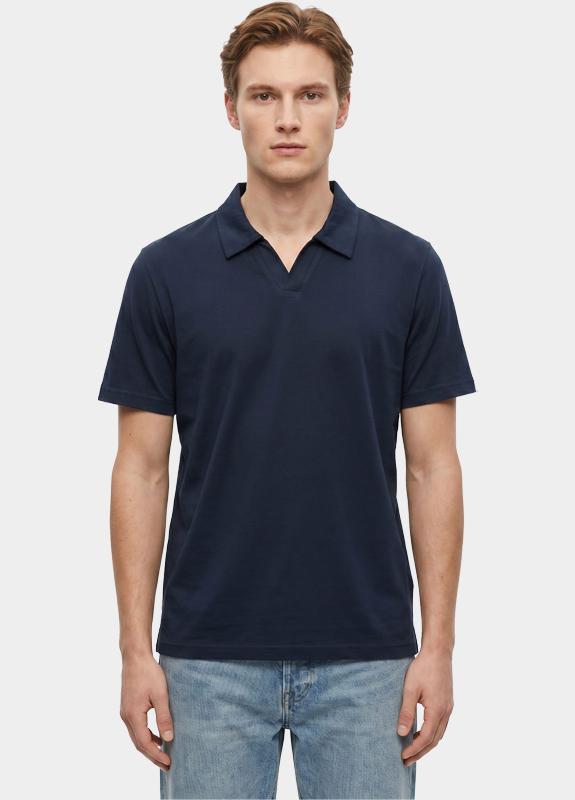 Bos Polo korte mouw Blauw Riva kraag 5912.426/220