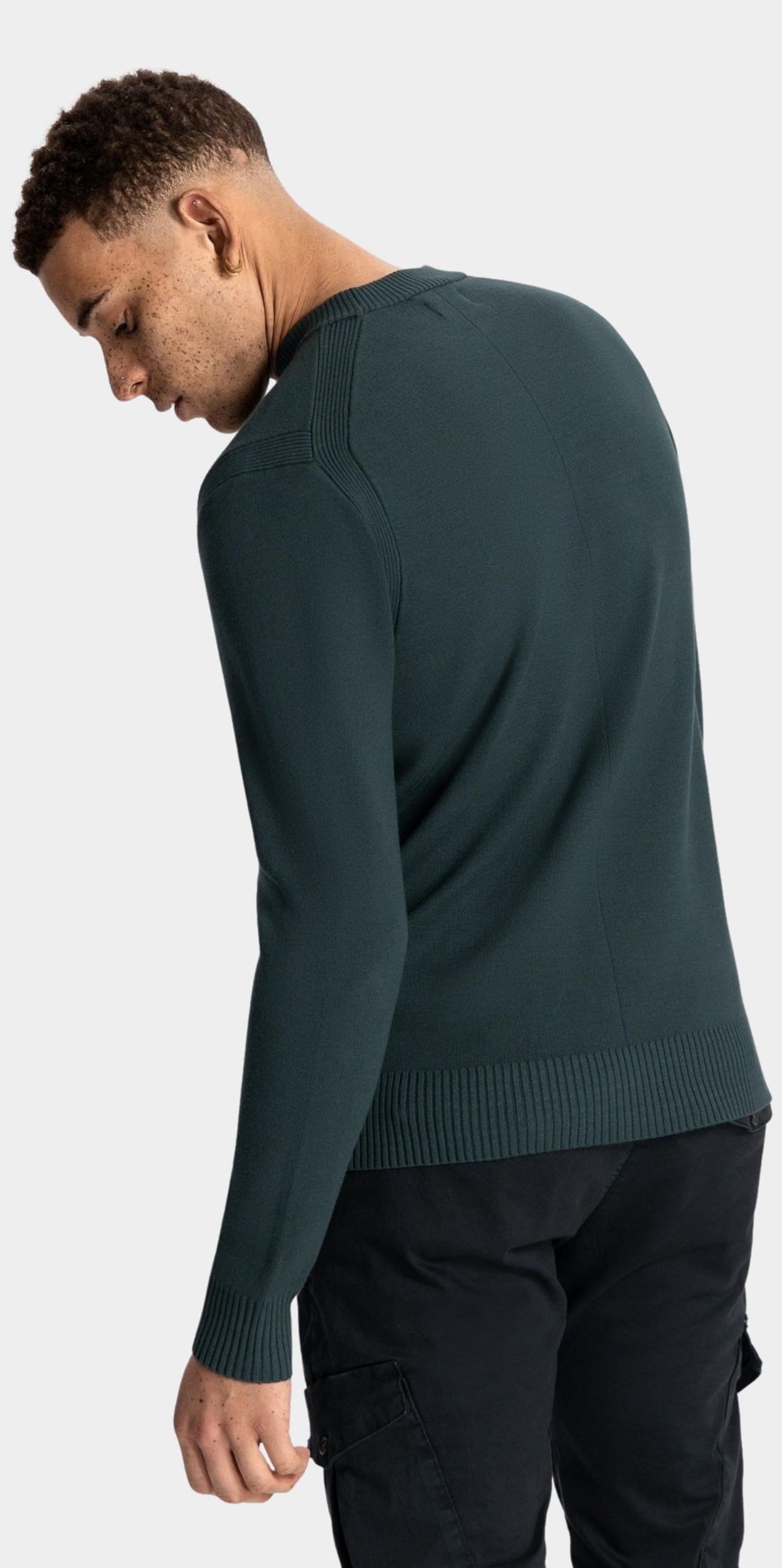 Dstrezzed Pullover Groen Fell Mock Neck 405600/506