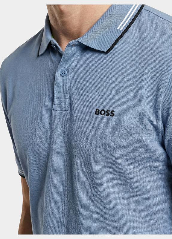 BOSS Green Polo korte mouw Blauw Paul 10255848 01 50506193/459