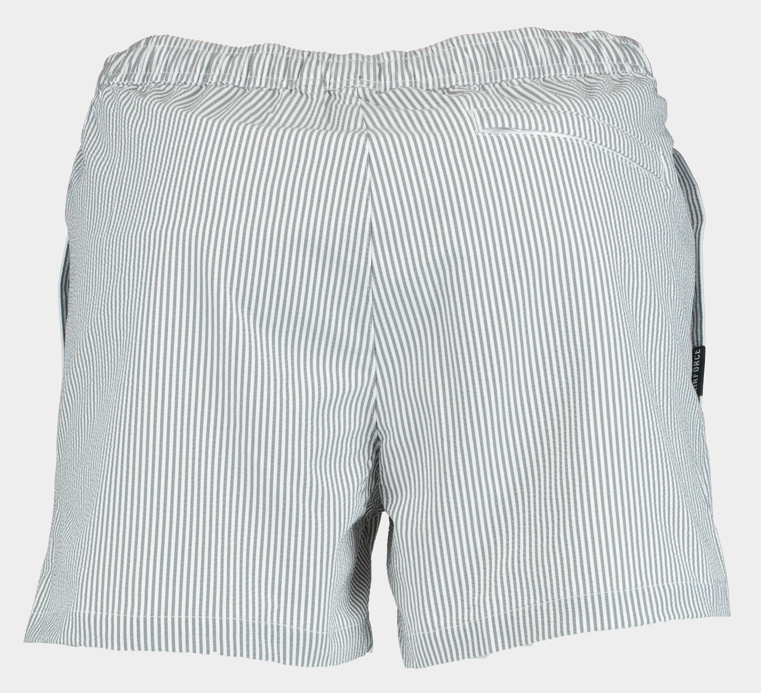 Airforce Zwembroek Wit Seersucker swimshort HRM1186/100-552