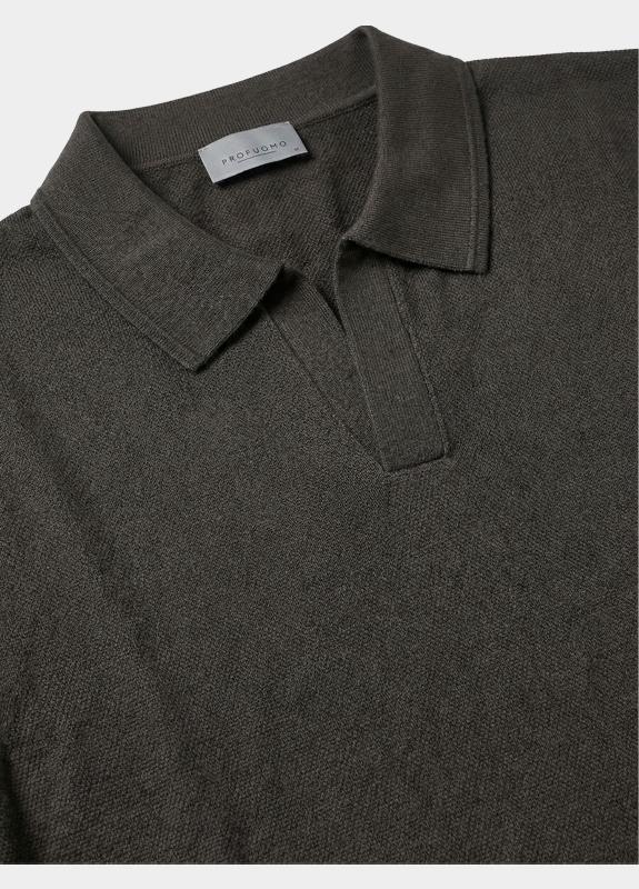 Profuomo Polo heren Bruin  PPXD10009/E