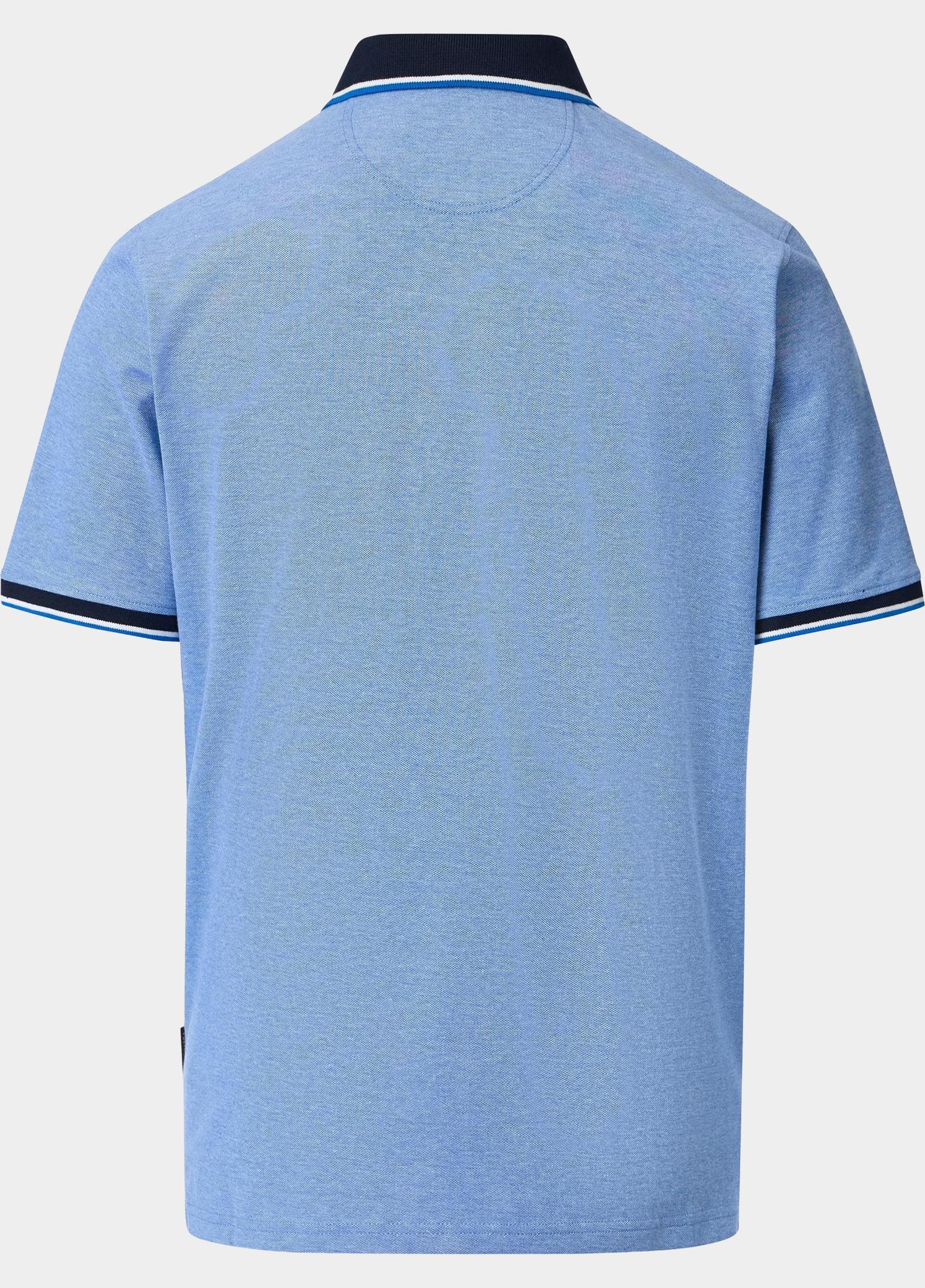 Casamoda Polo korte mouw Blauw Polo 2-tone PQ 126320101/145