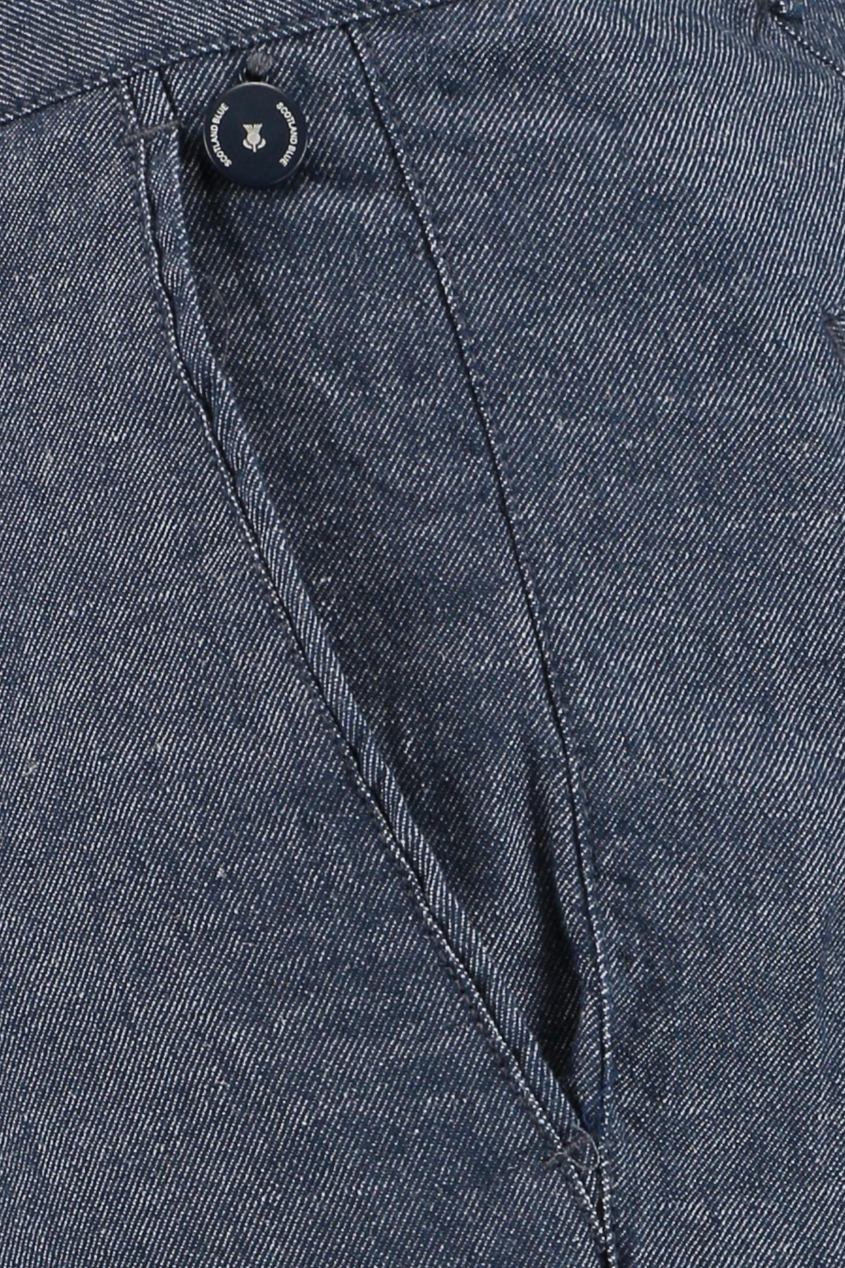 Scotland Blue Korte Broek Blauw Stanley Chino Short W. Cord 21109ST05SB/268 jeans