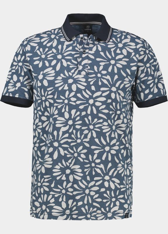 Lerros Polo korte mouw Blauw  2643240/485