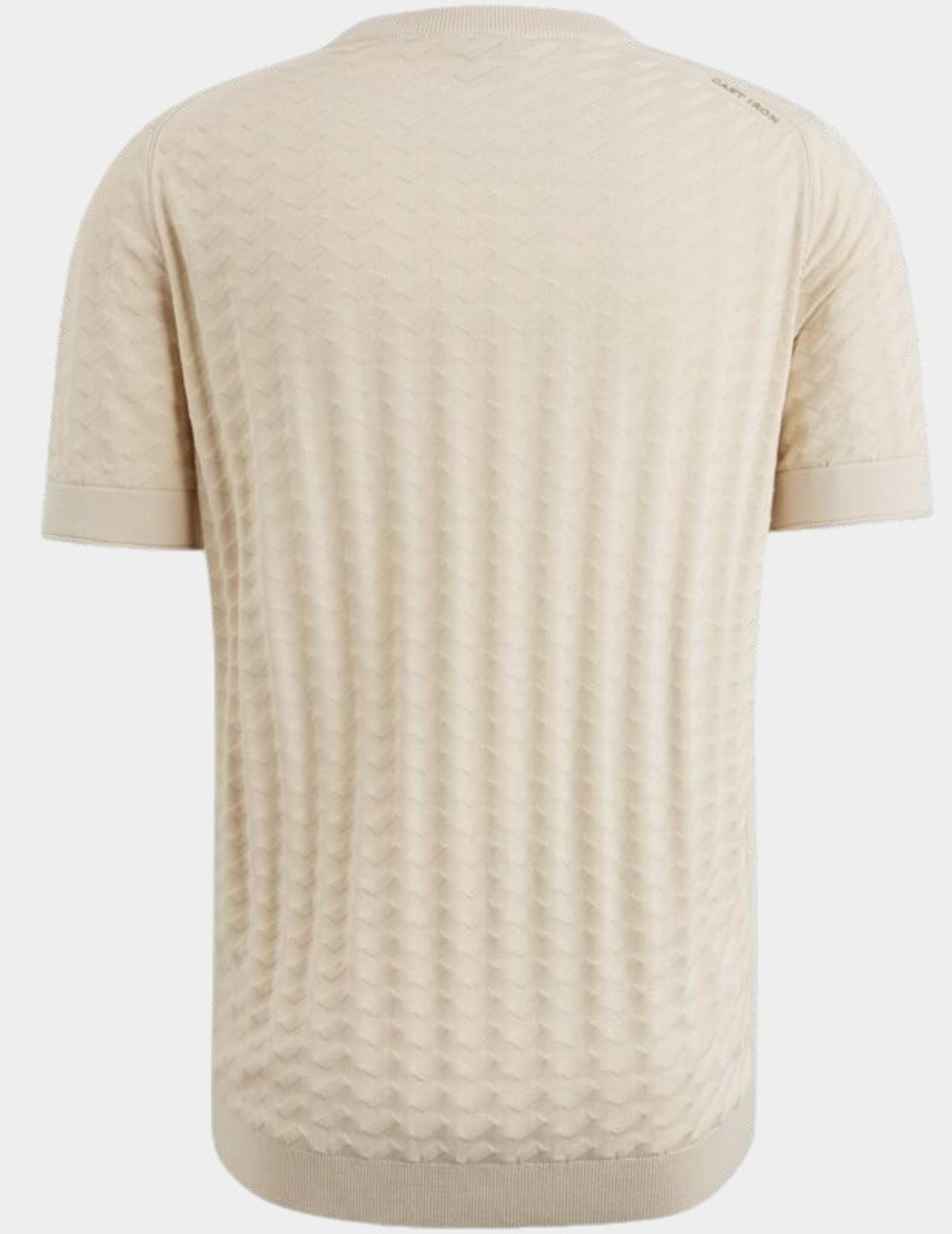 Cast Iron T-shirt korte mouw Beige Short sleeve r-neck cotton mo CTSS2403574/7176
