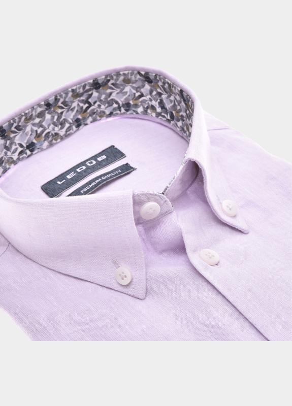Ledub Business hemd korte mouw Paars  0142446/730-161-000
