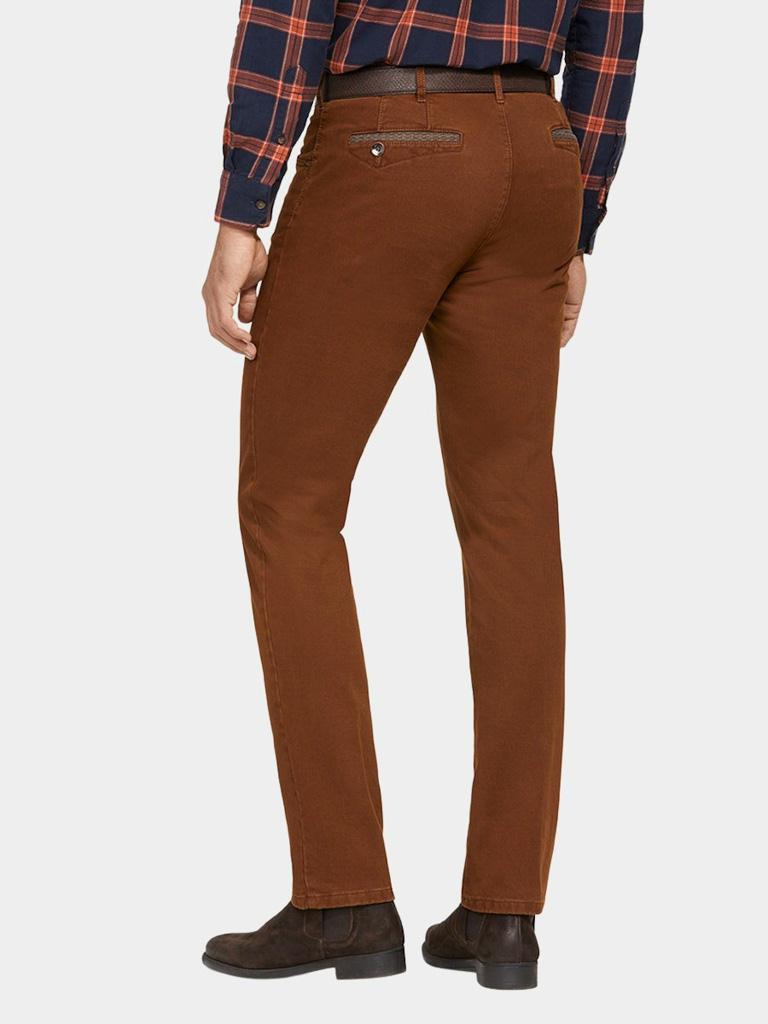 Meyer Katoenen Broek Bruin Broek DUBLIN Katoen Cognac 1272557200/47