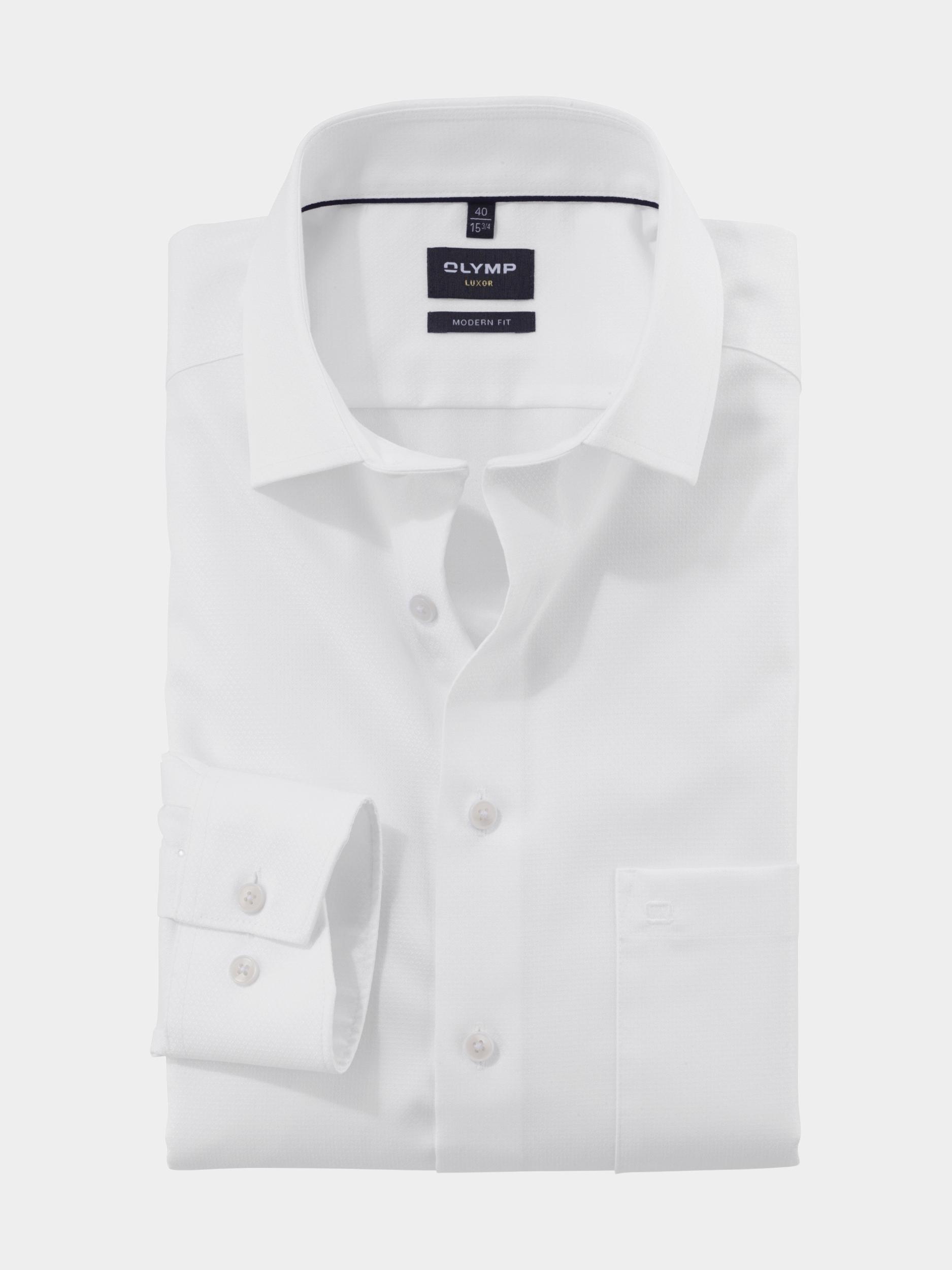 Olymp Business hemd lange mouw Wit Luxor 135674/00