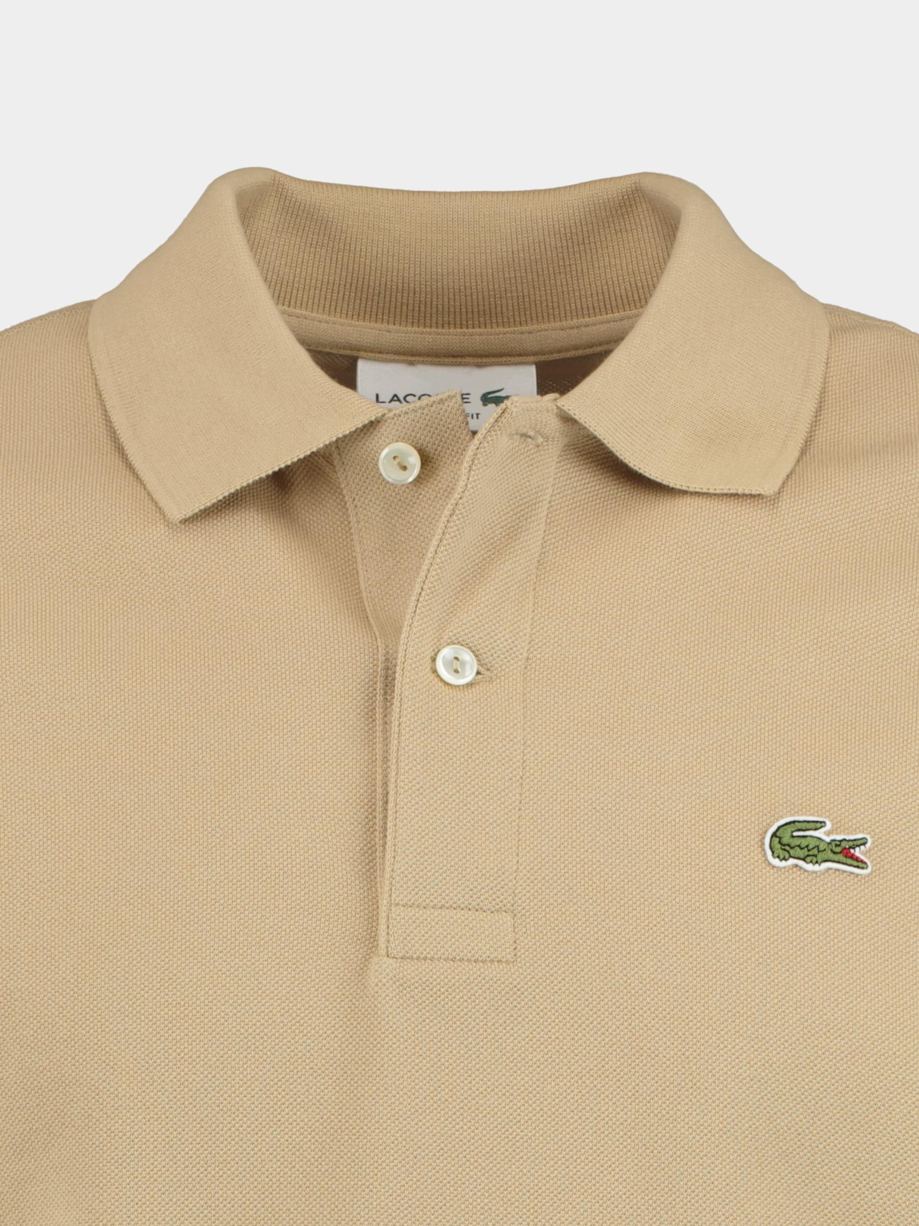 Lacoste Polo korte mouw Beige Piqué L1212/02S