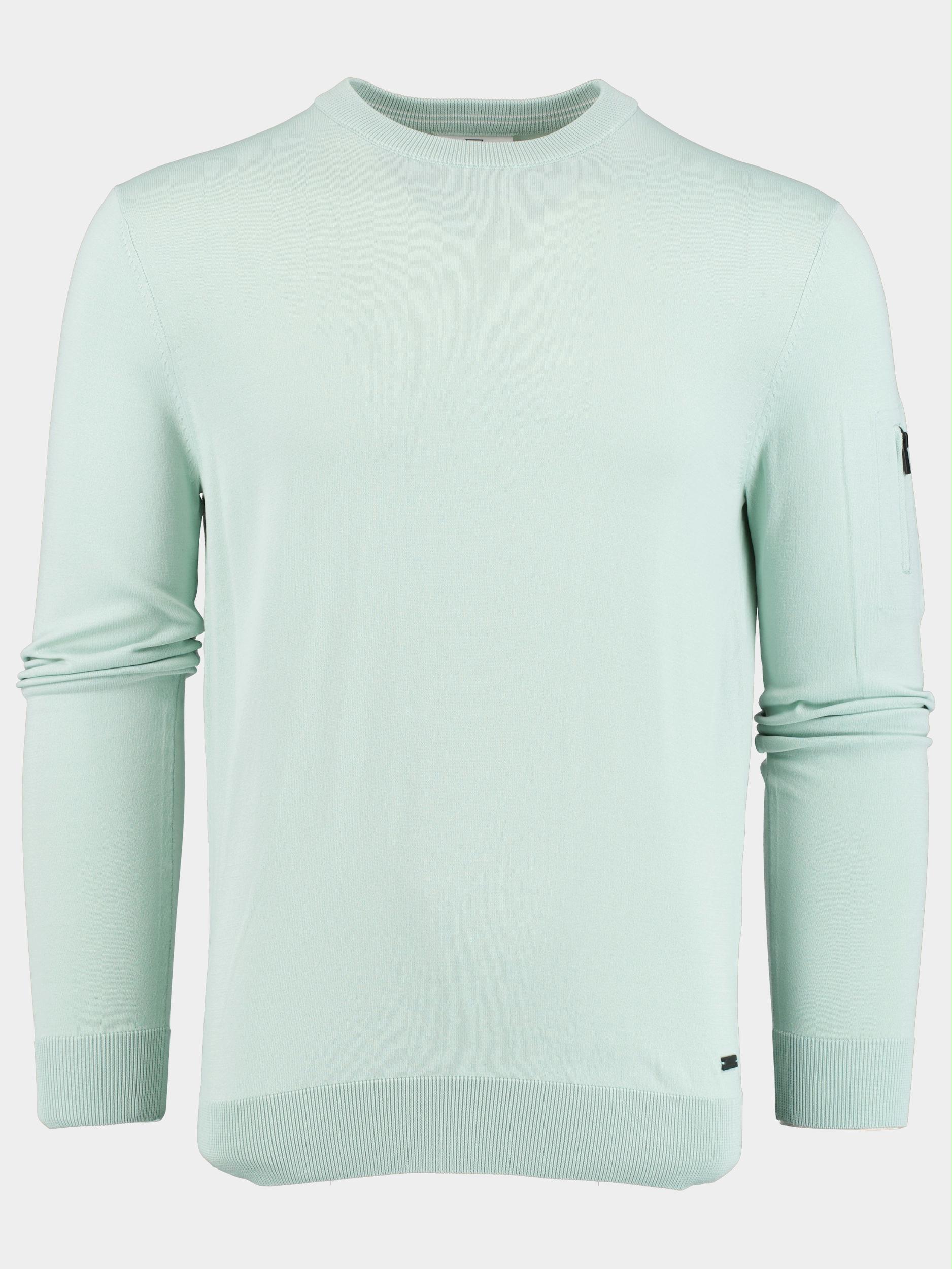 Born With Appetite Pullover Groen Pipa R-neck Stretch 23105PI72/315 ocean