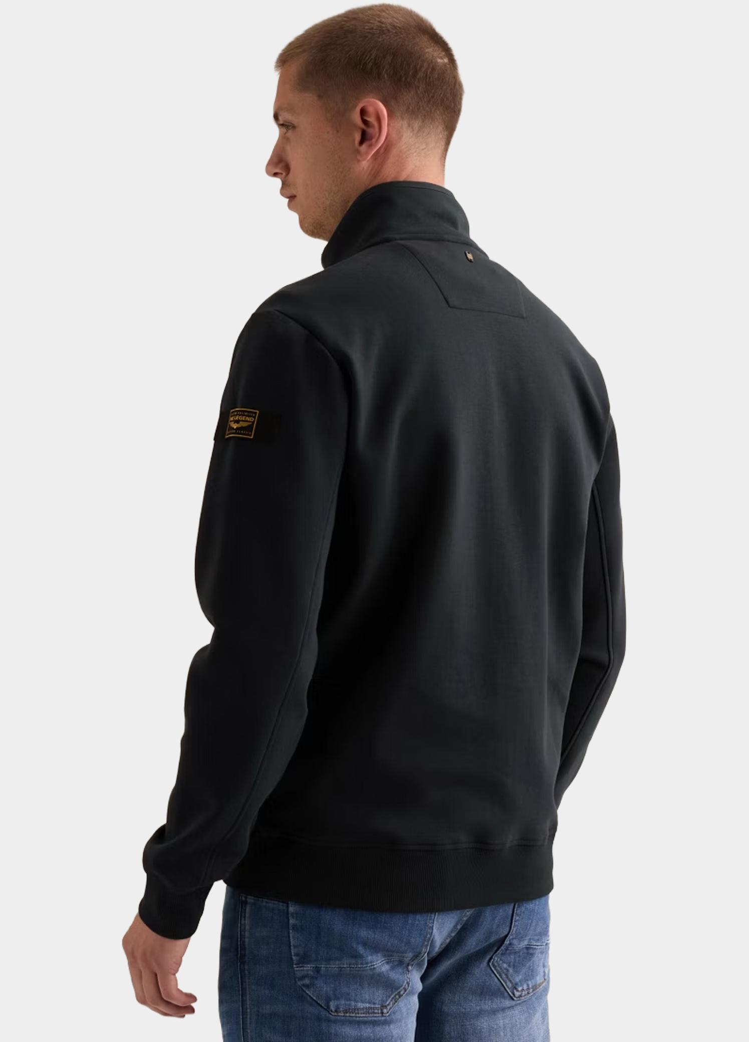 PME Legend sweatvest heren Blauw Zip jacket interlock sweat PSW2608437/5281