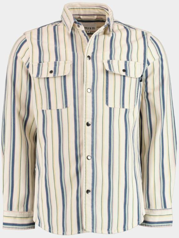 Supply & Co. Casual hemd lange mouw Multi Salt Shirt Jacket 22107SA21/500 multicolour