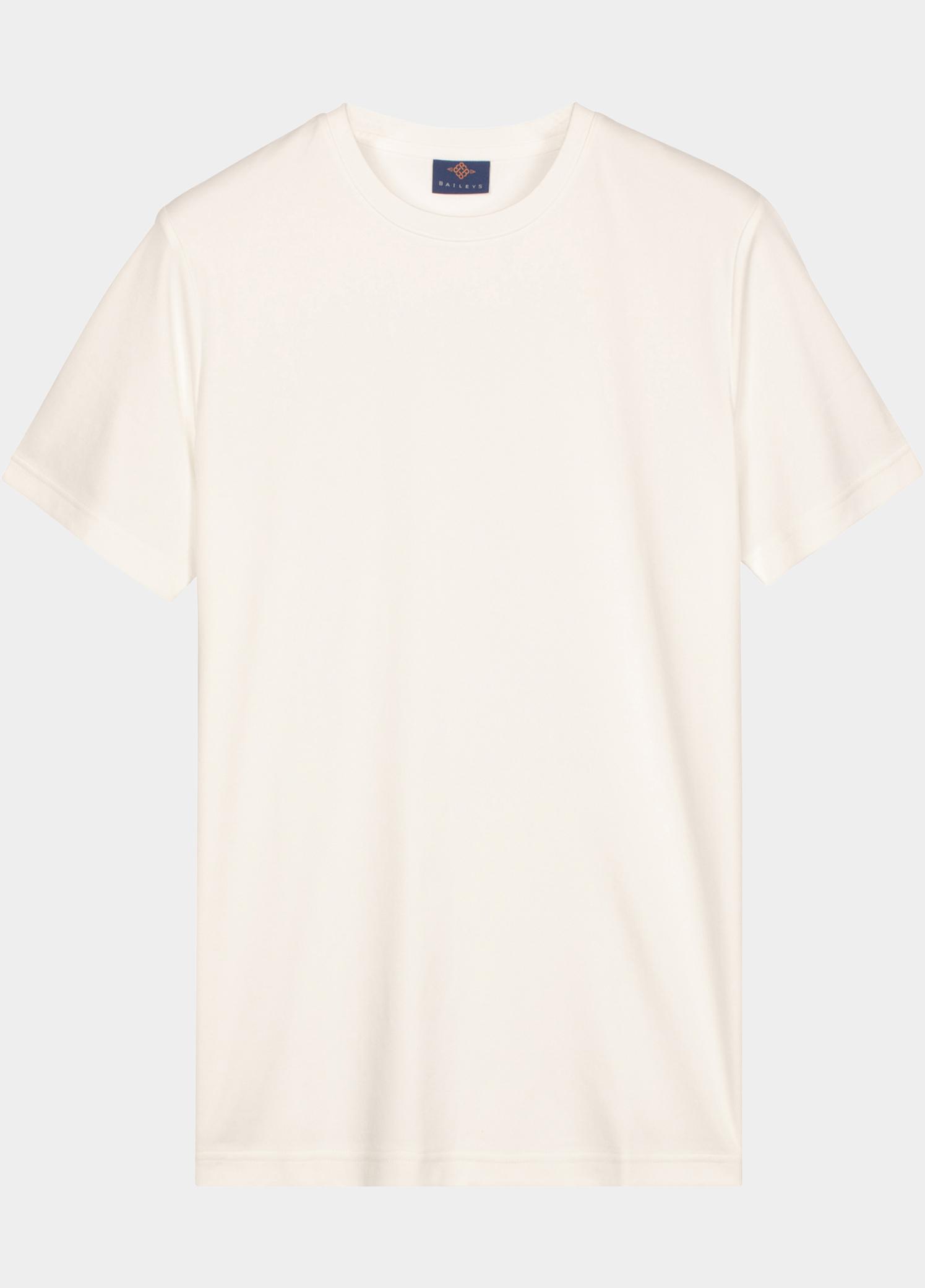 Baileys T-shirt heren Wit T-Shirt Crew Neck  Jersey 615038/10