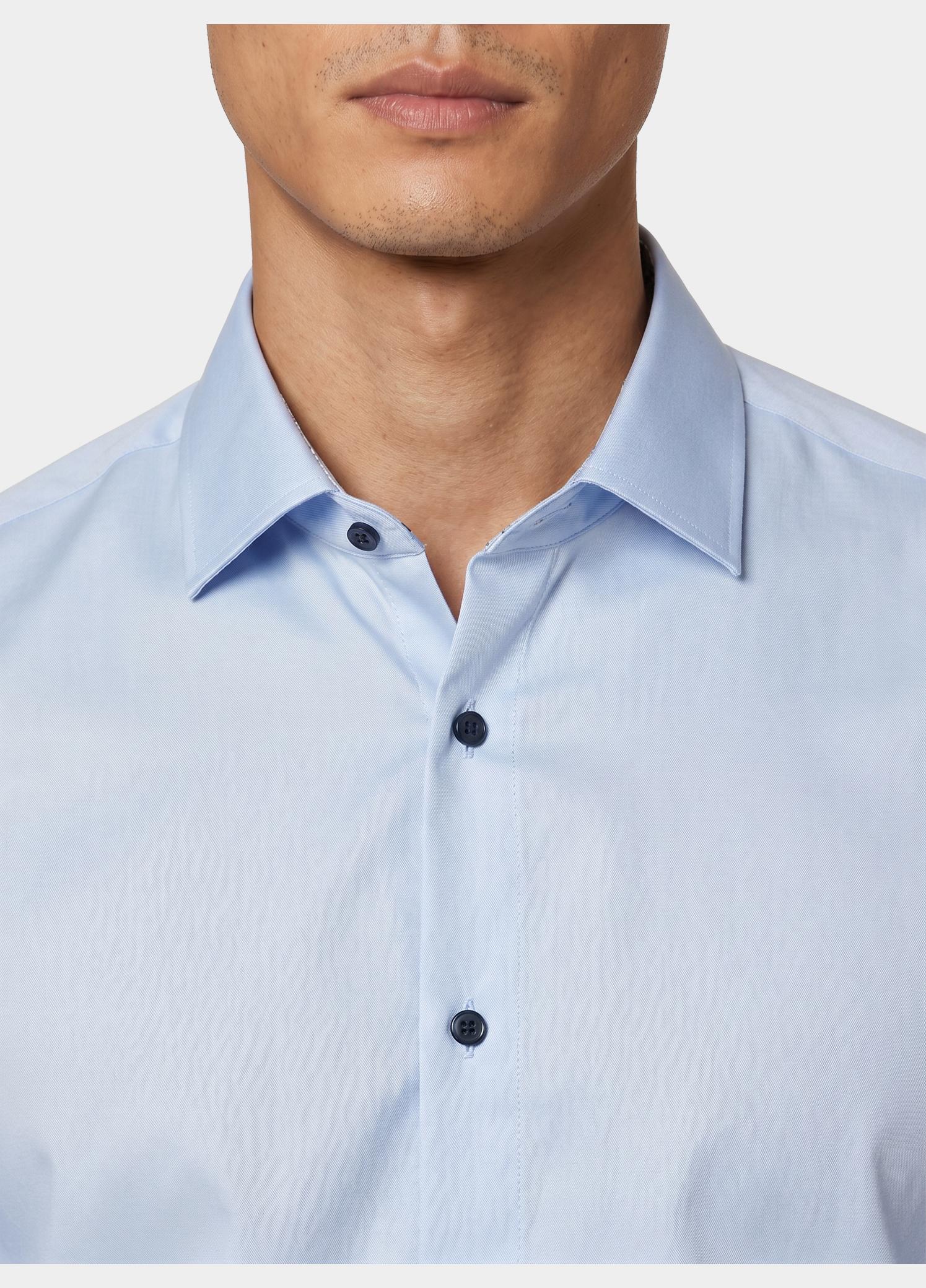 Venti Business hemd lange mouw Blauw Kent Modern Fit 123942200/115