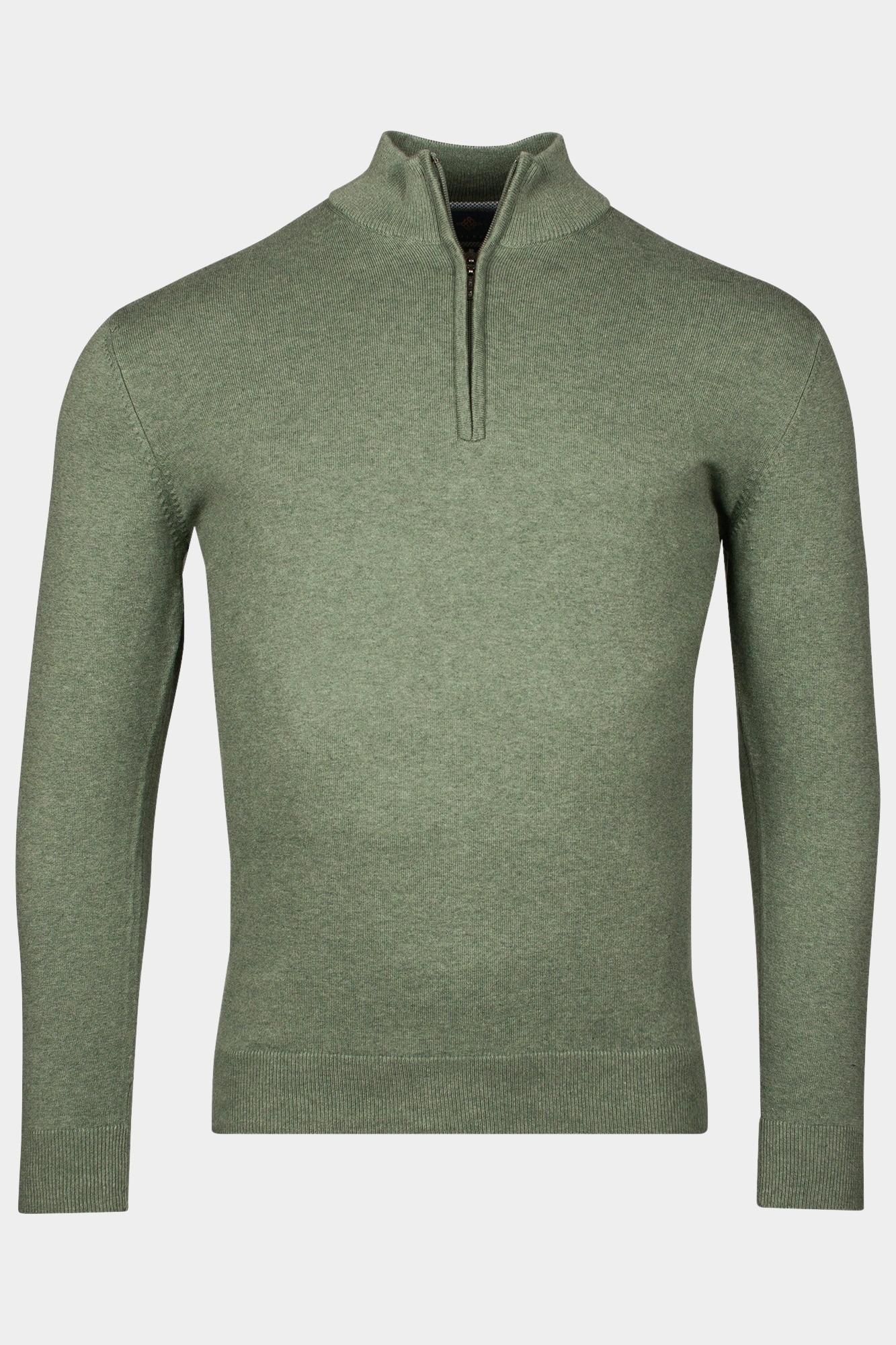 Baileys Half Zip Groen Pullover 1/2 zip  12gg single 518400CCT-3/745